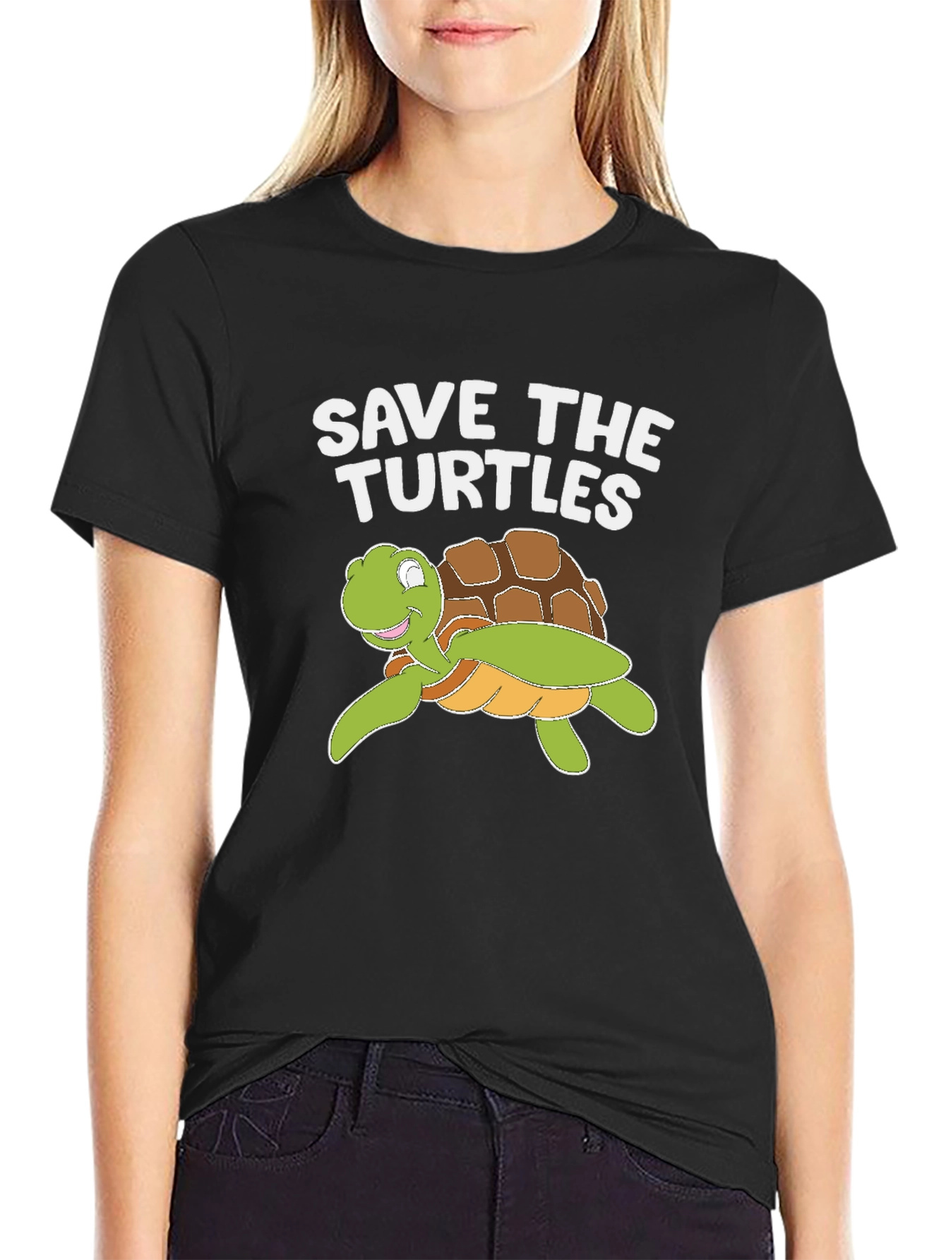 Save The Turtles T-Shirt - Turtle Cartoon