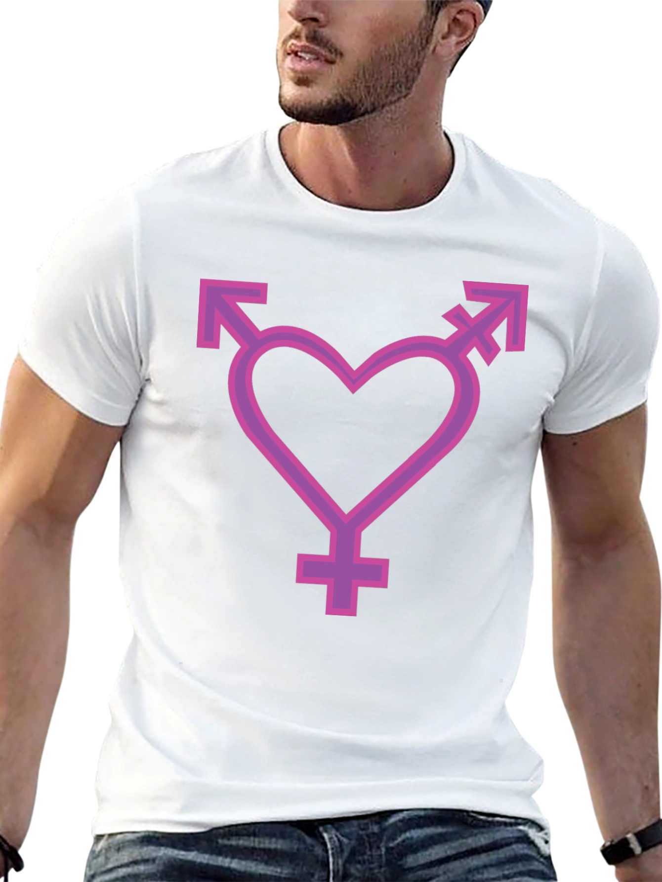 Transgender Pride Heart T-Shirt - Unisex