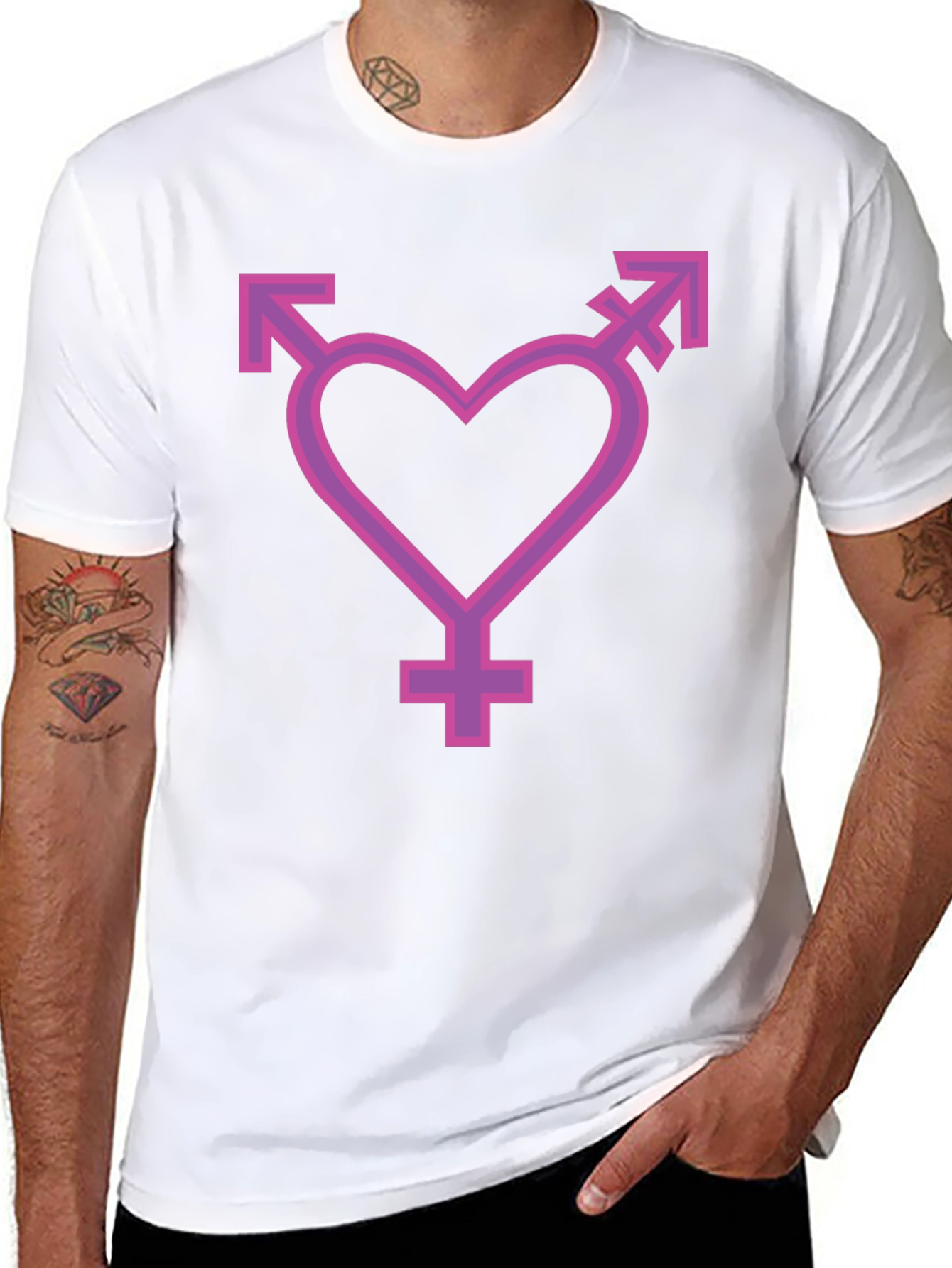 Transgender Pride Heart T-Shirt - Unisex