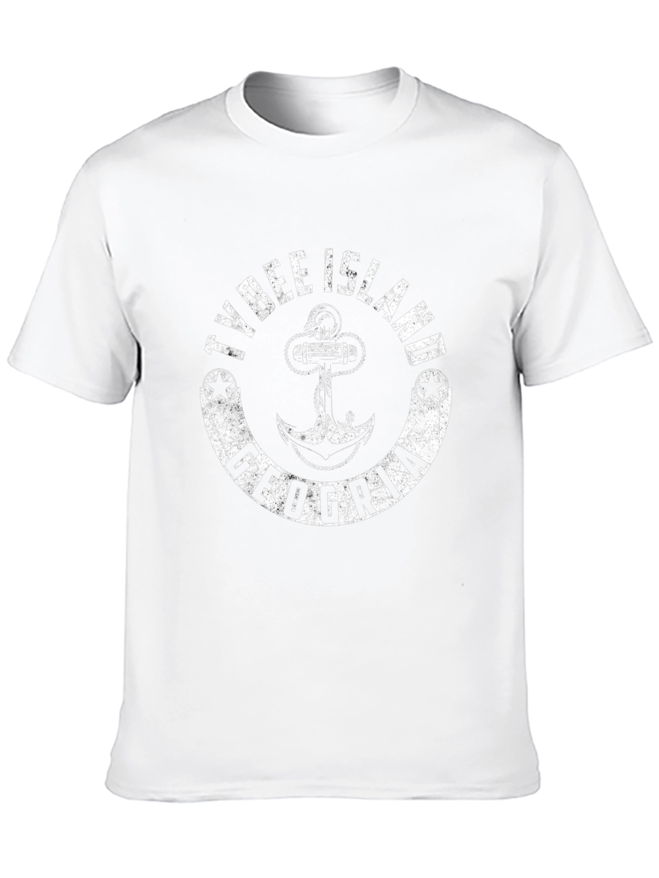 Tybee Island Georgia Anchor Graphic T-Shirt