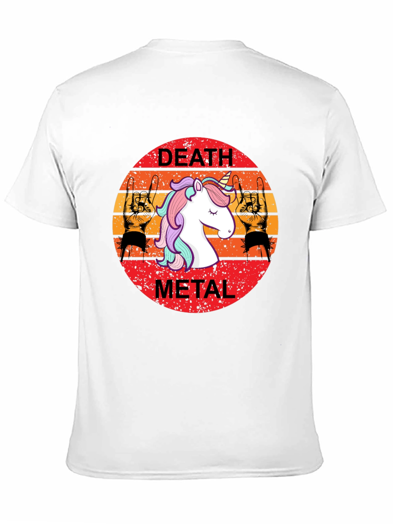 Death Metal Unicorn Graphic Tee