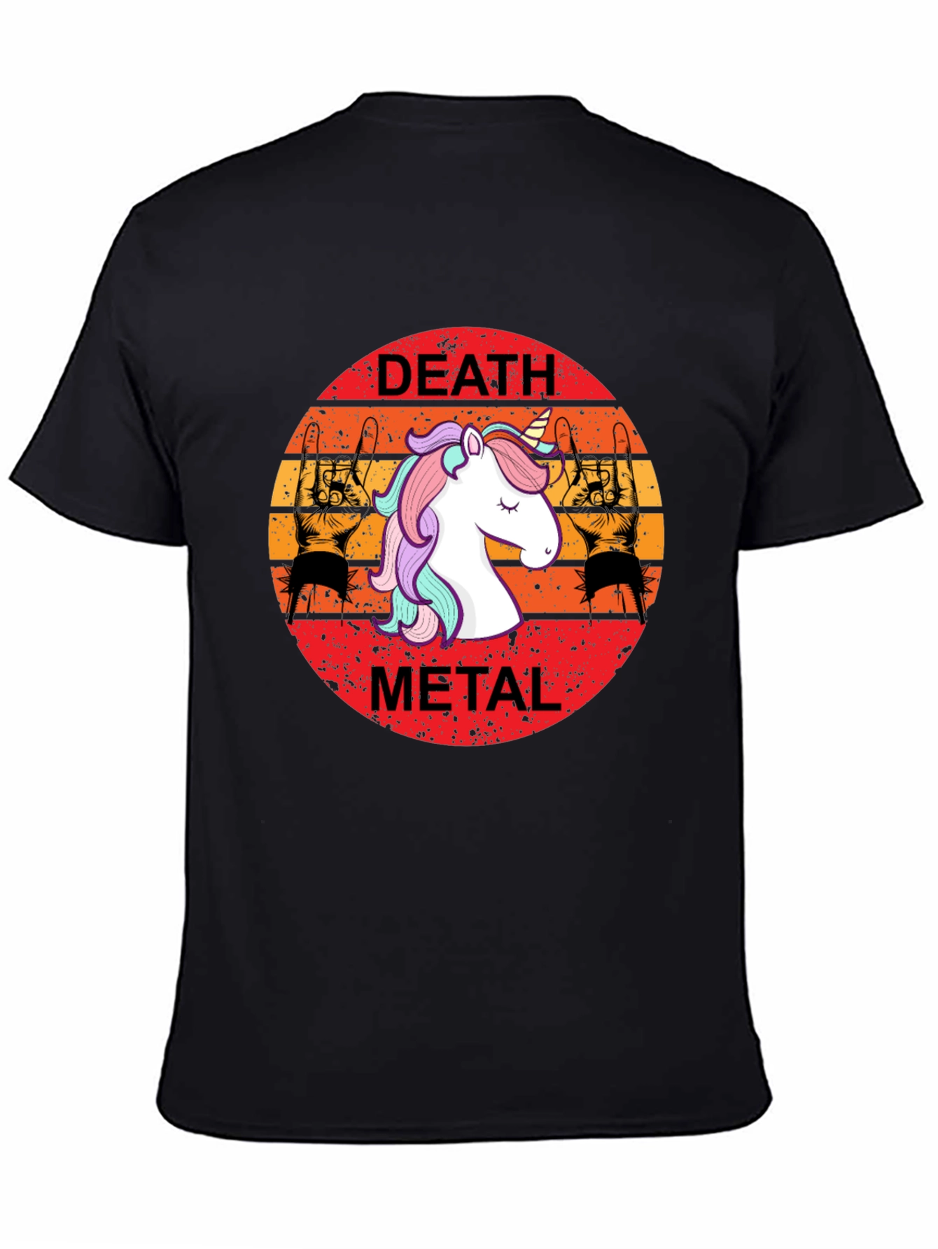 Death Metal Unicorn Graphic Tee