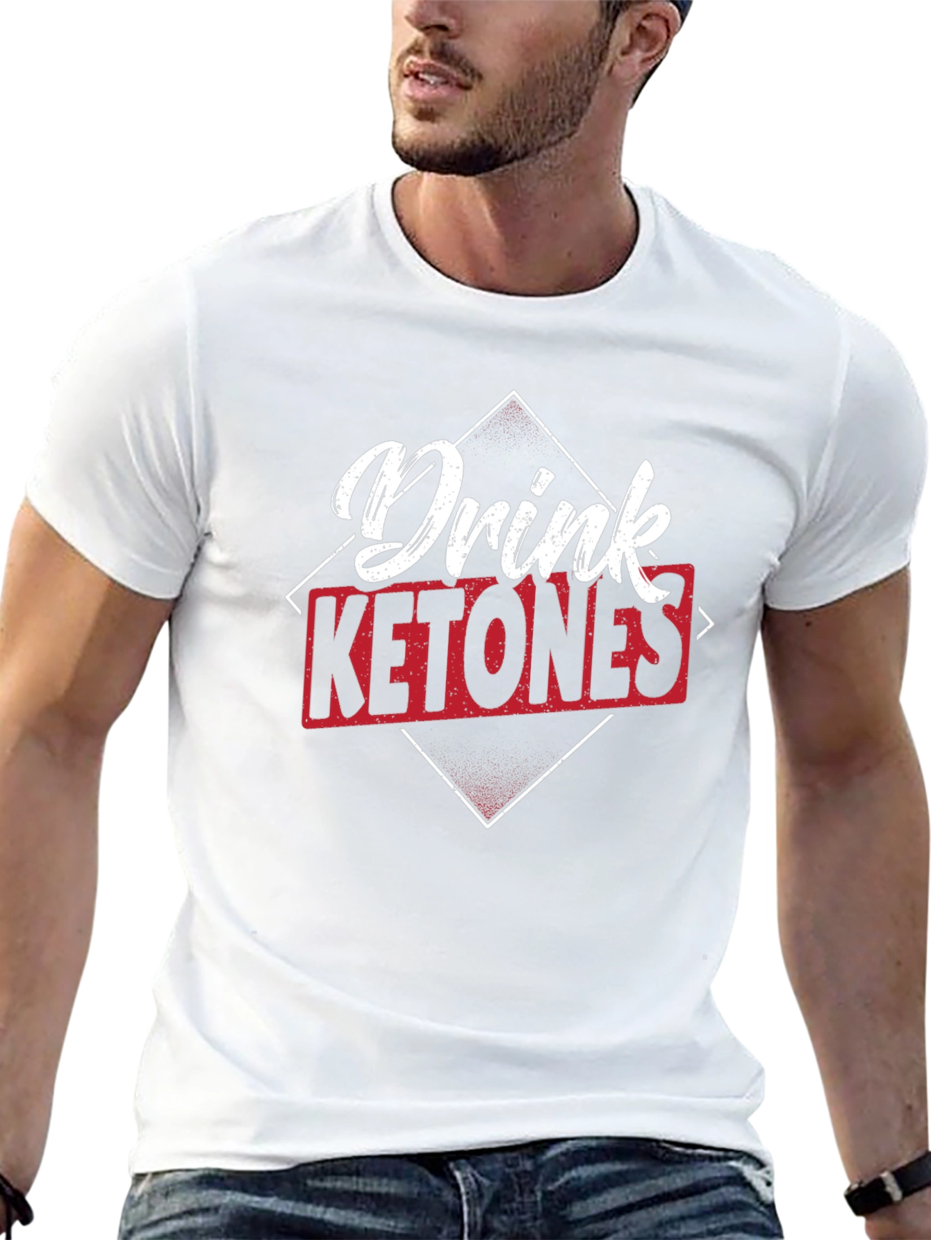 Drink Ketones Black Graphic T-Shirt