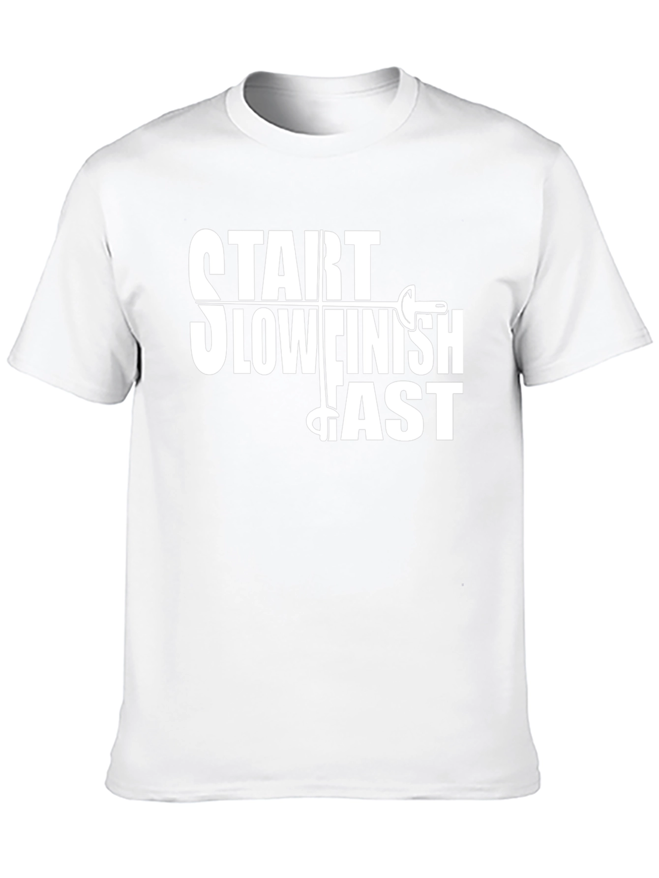 Start Slow Finish Fast Fencing T-Shirt