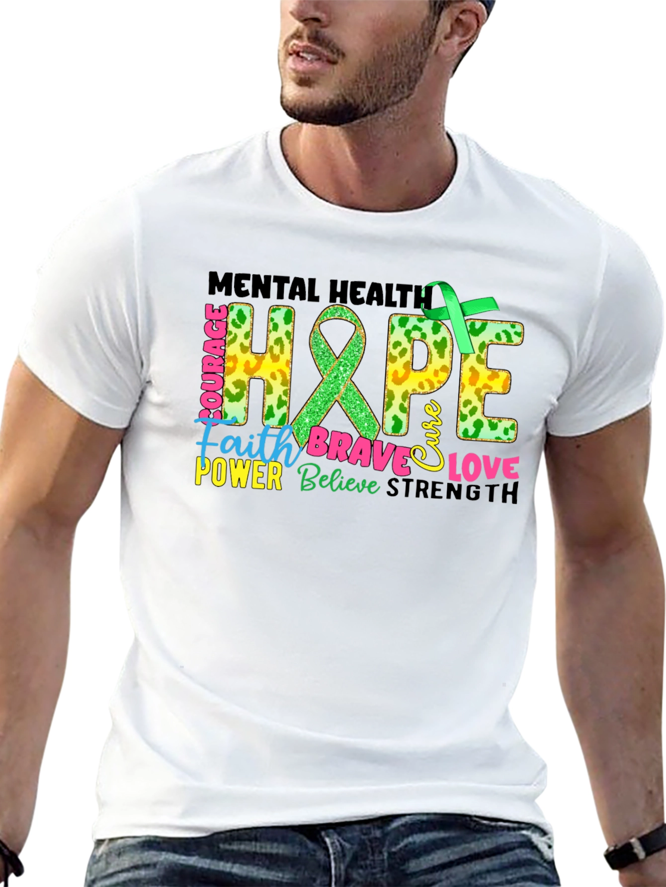 Mental Health Hope Awareness Graphic T-Shirt