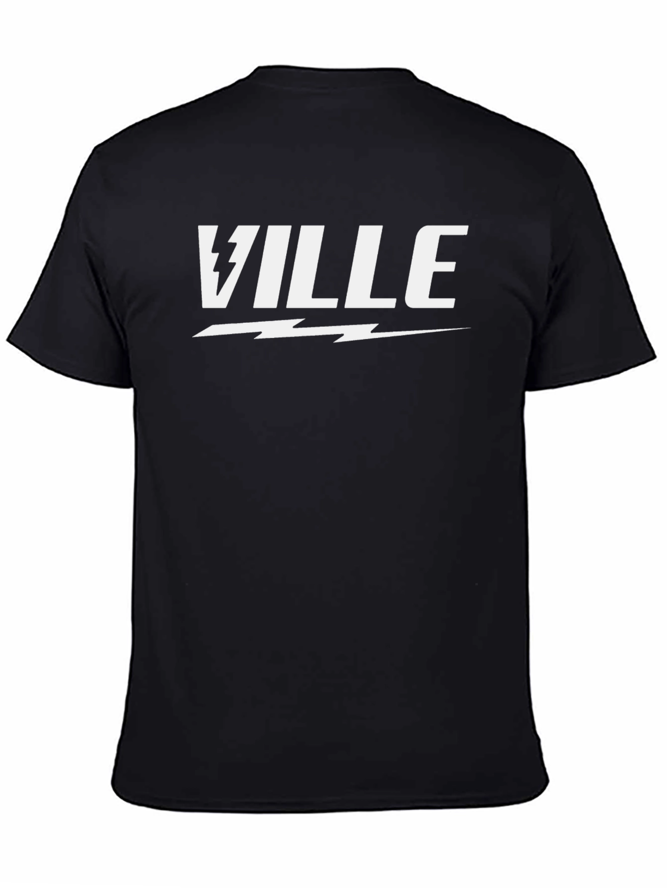 Ville Lightning Bolt Graphic Tee - Black