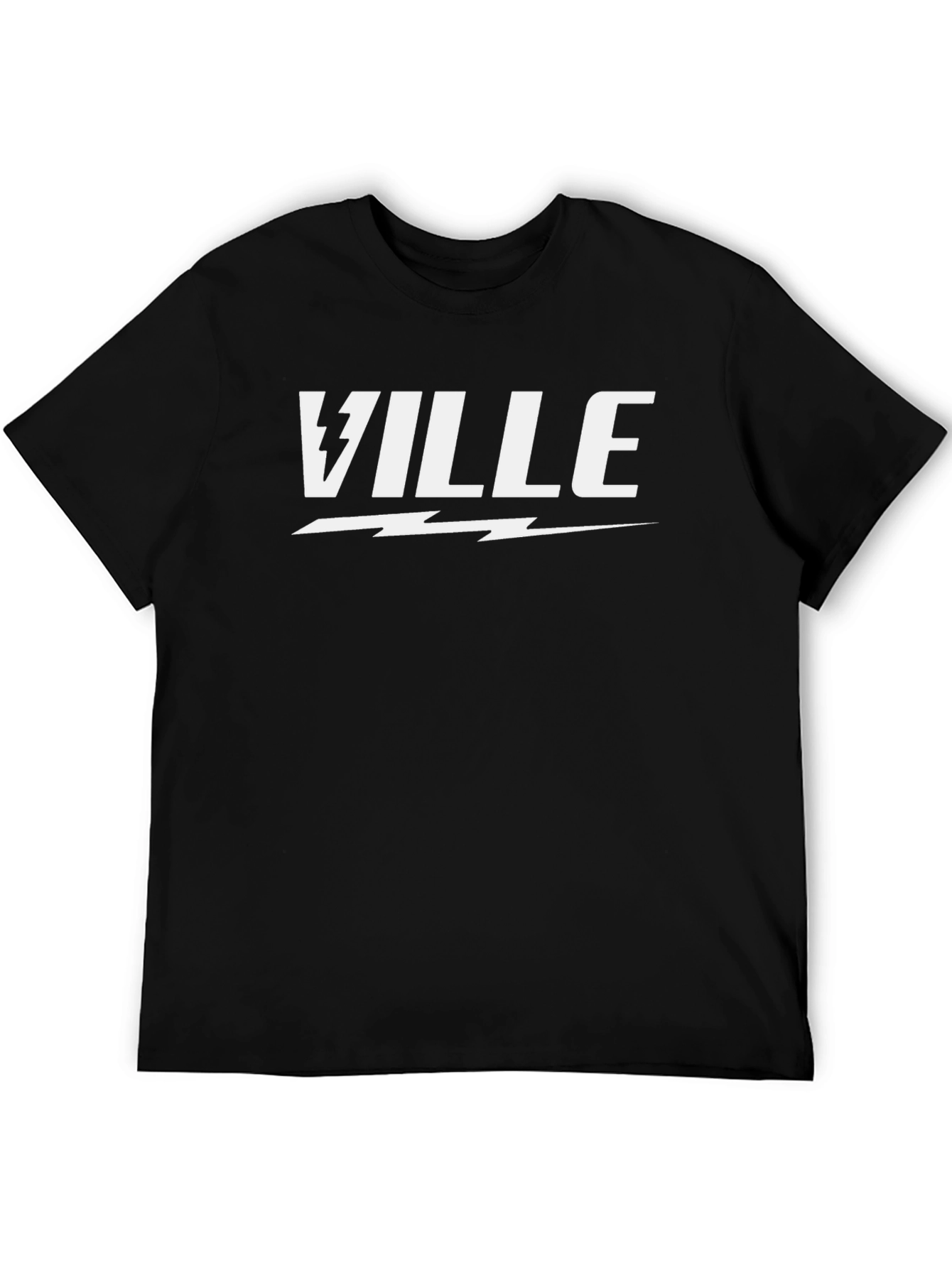 Ville Lightning Bolt Graphic Tee - Black