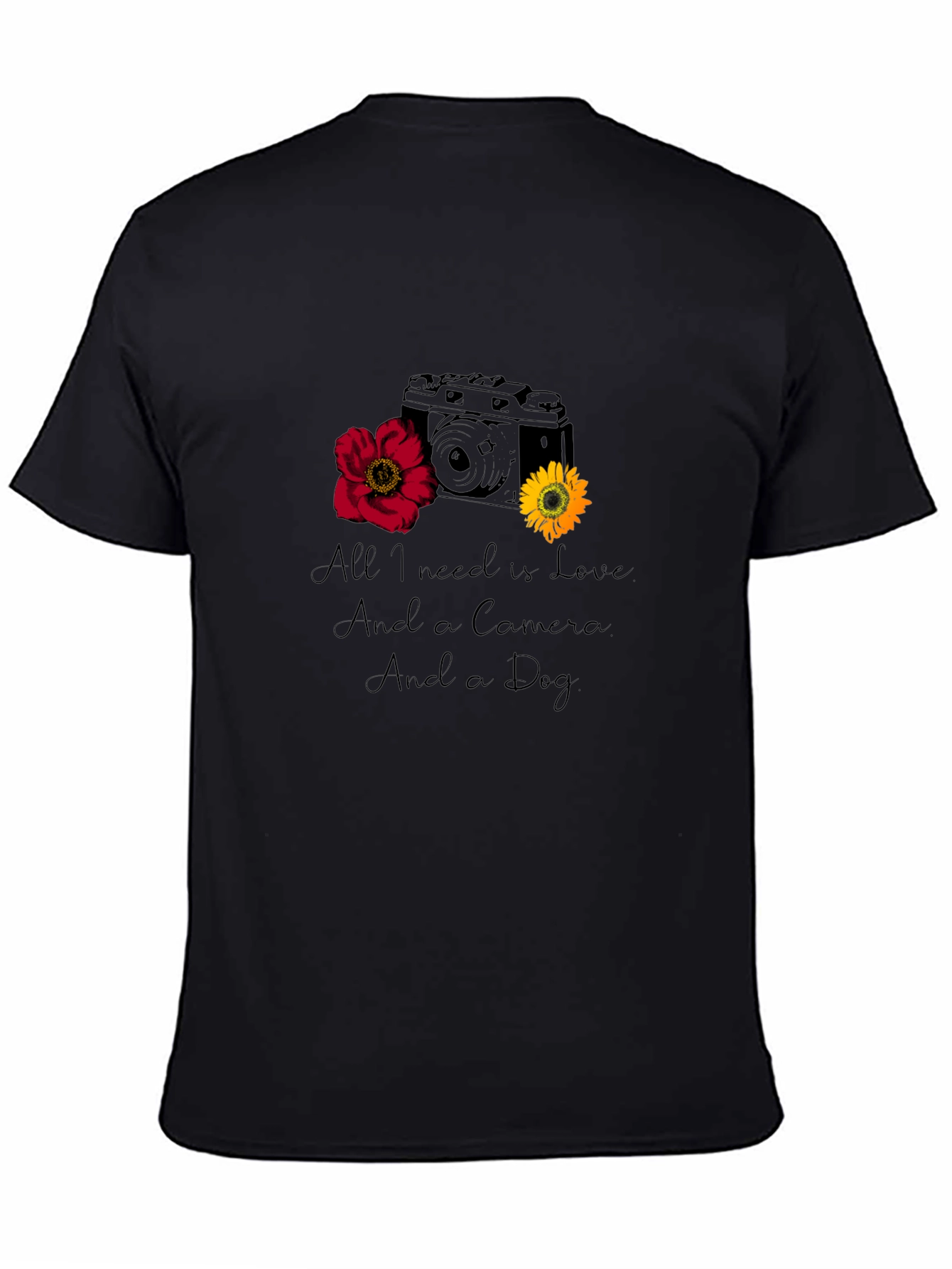 Love Camera Dog Graphic Tee