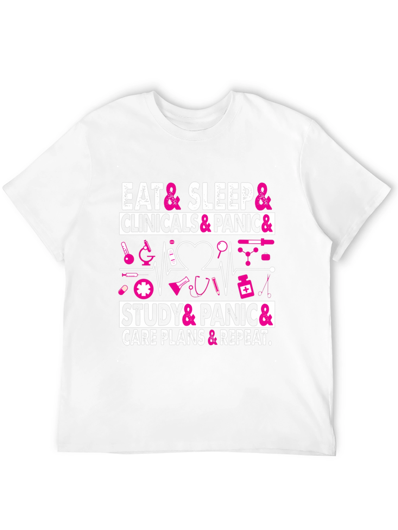 Eat Sleep Clinicals Panic Nurse T-Shirt