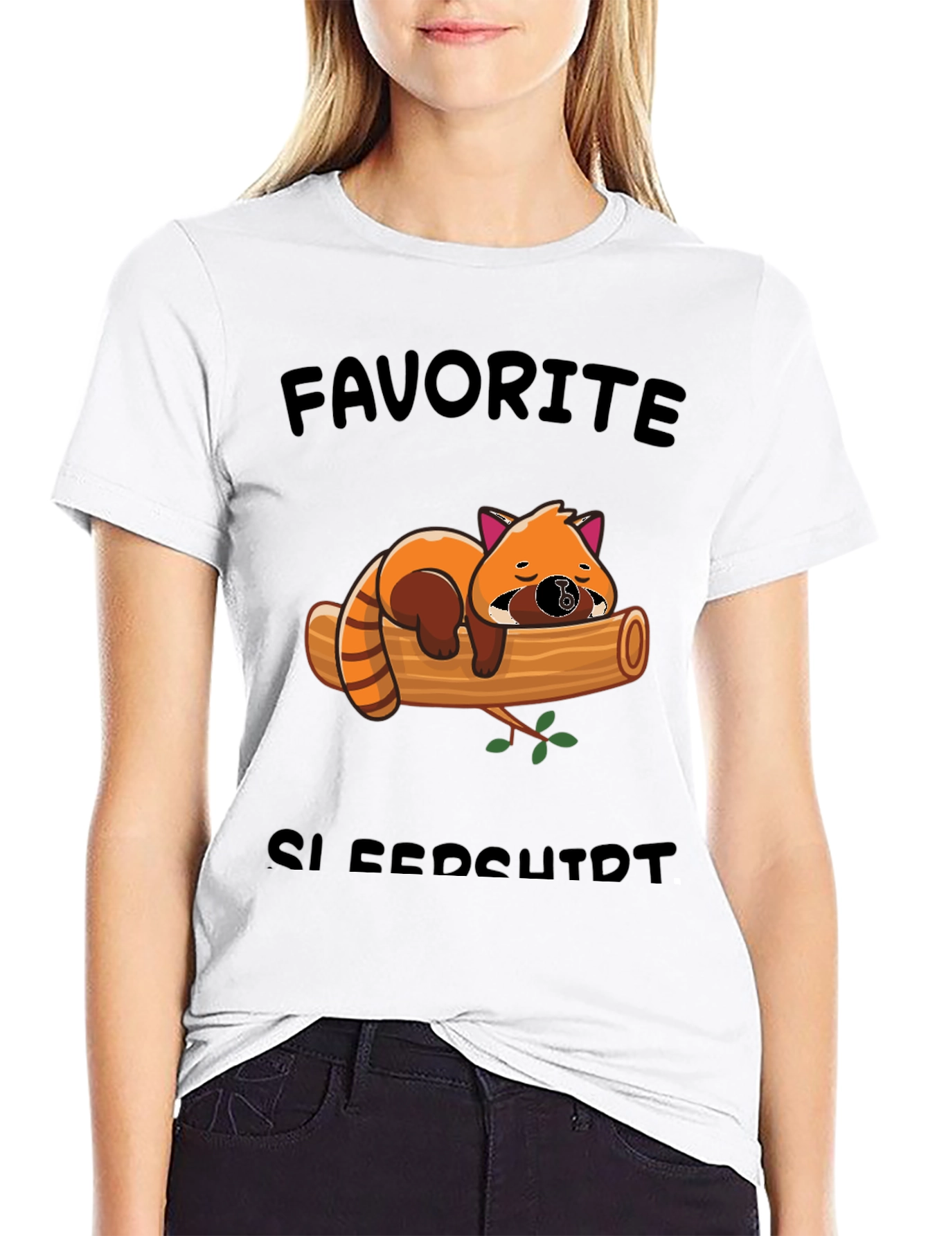 Cute Red Panda Sleeps T-Shirt