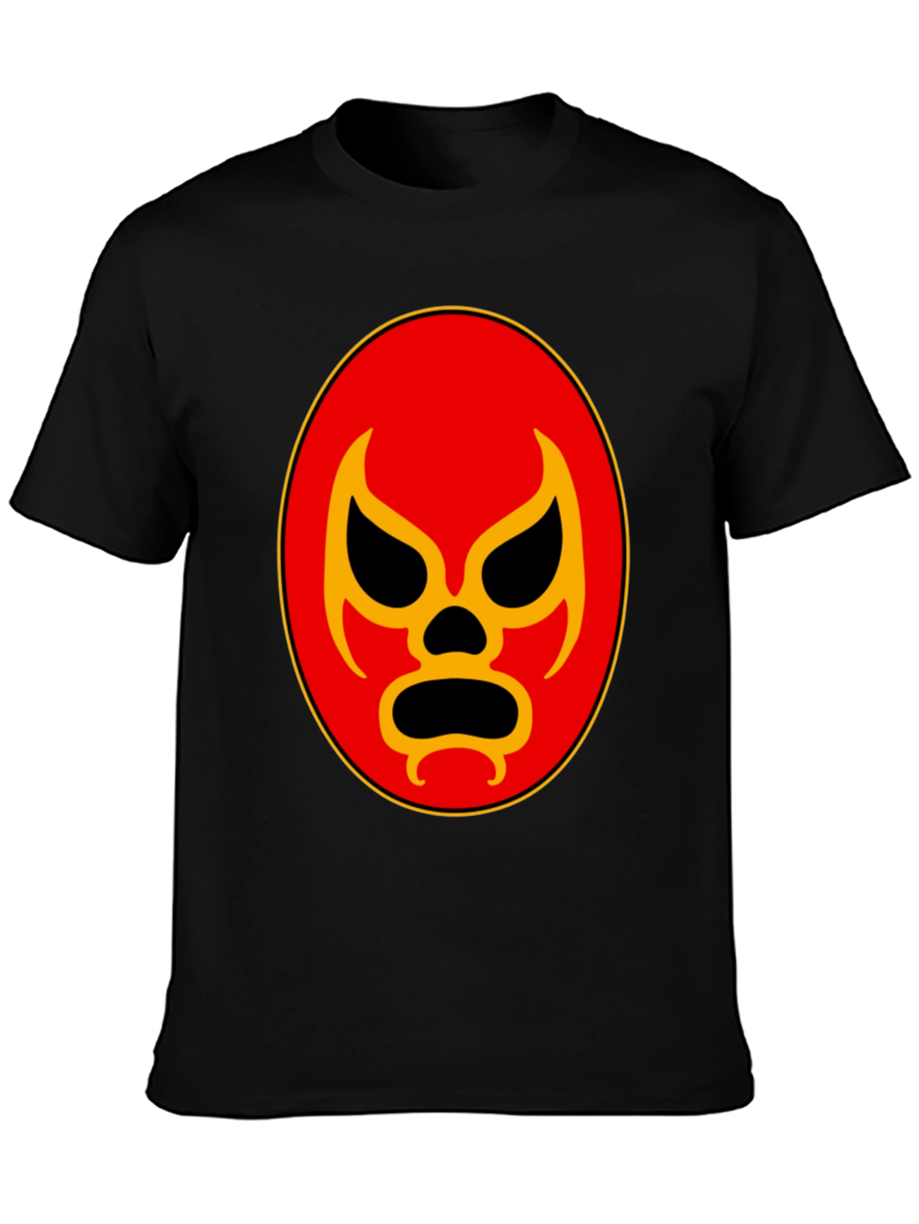 Lucha Libre Mask Graphic Tee - Black