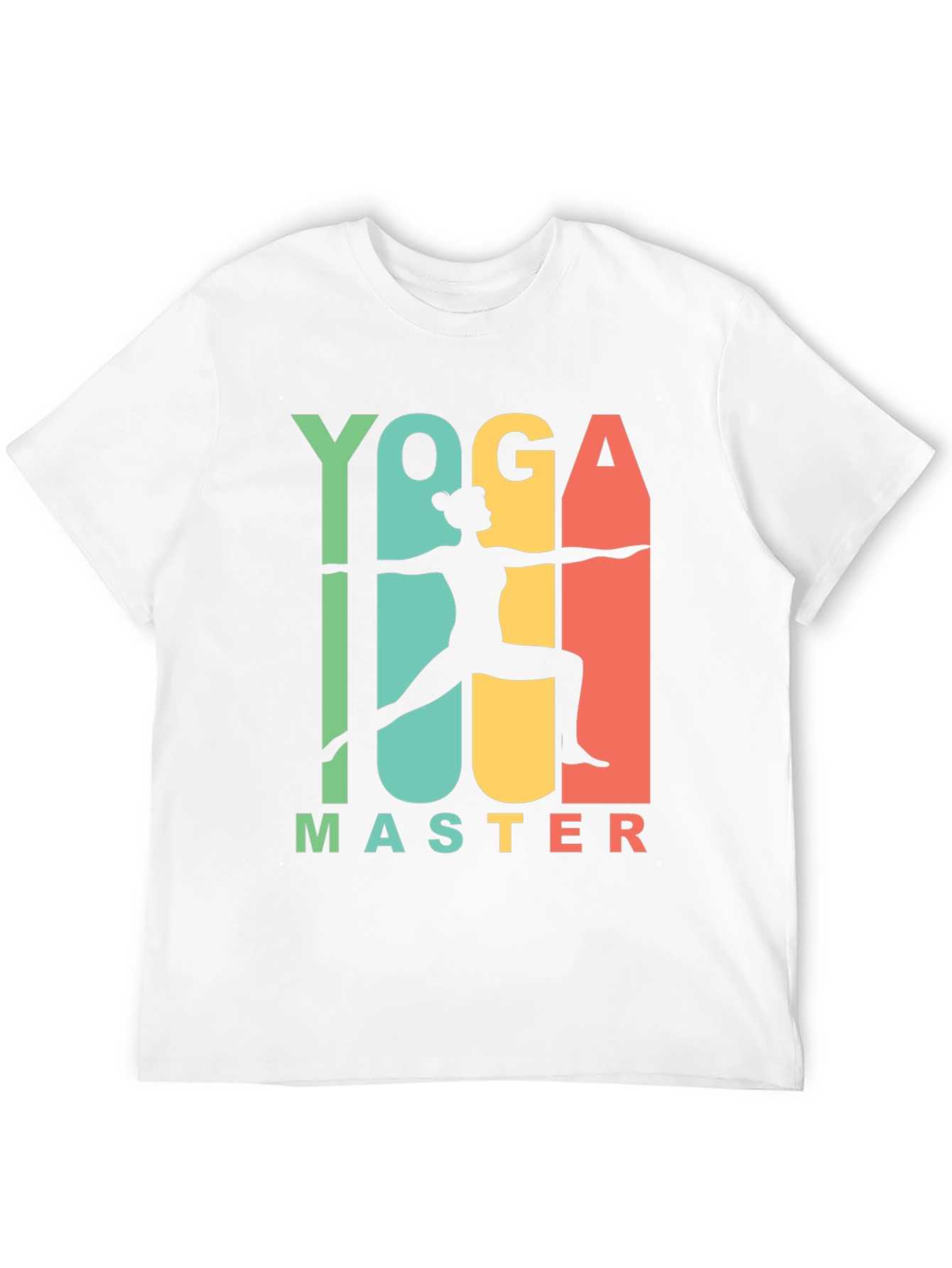 Yoga Master Graphic Tee - Black Cotton T-Shirt