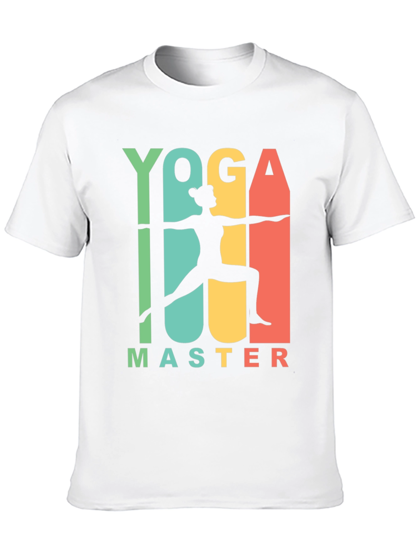 Yoga Master Graphic Tee - Black Cotton T-Shirt