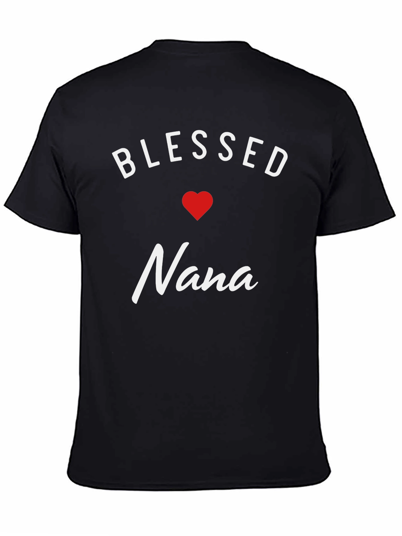 Blessed Nana T-Shirt - Heart Graphic