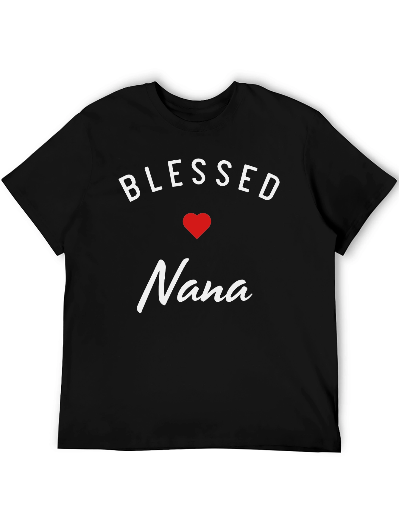 Blessed Nana T-Shirt - Heart Graphic