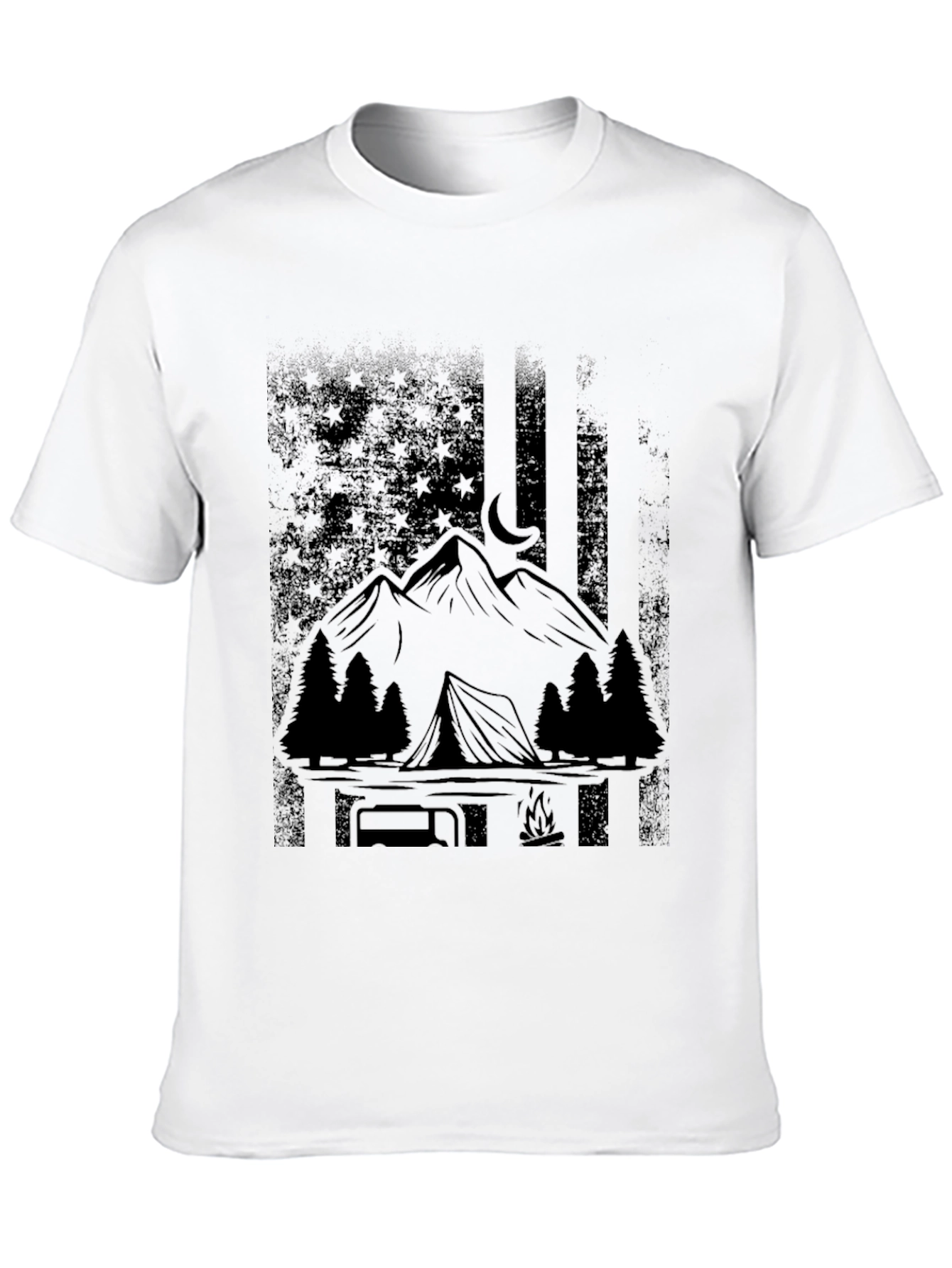 Camping & Mountains Graphic T-Shirt