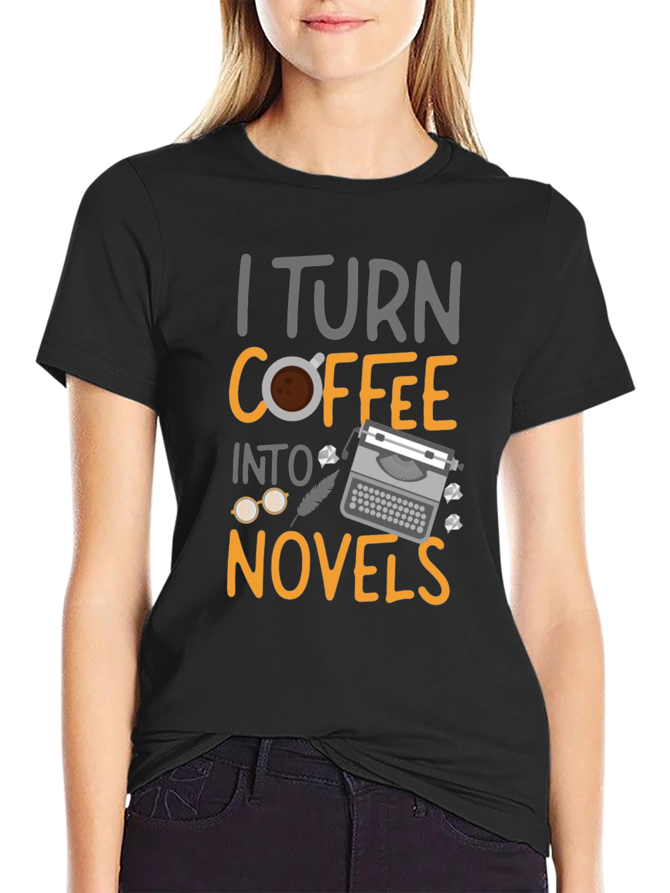I Turn Coffee into Novels Graphic T-Shirt