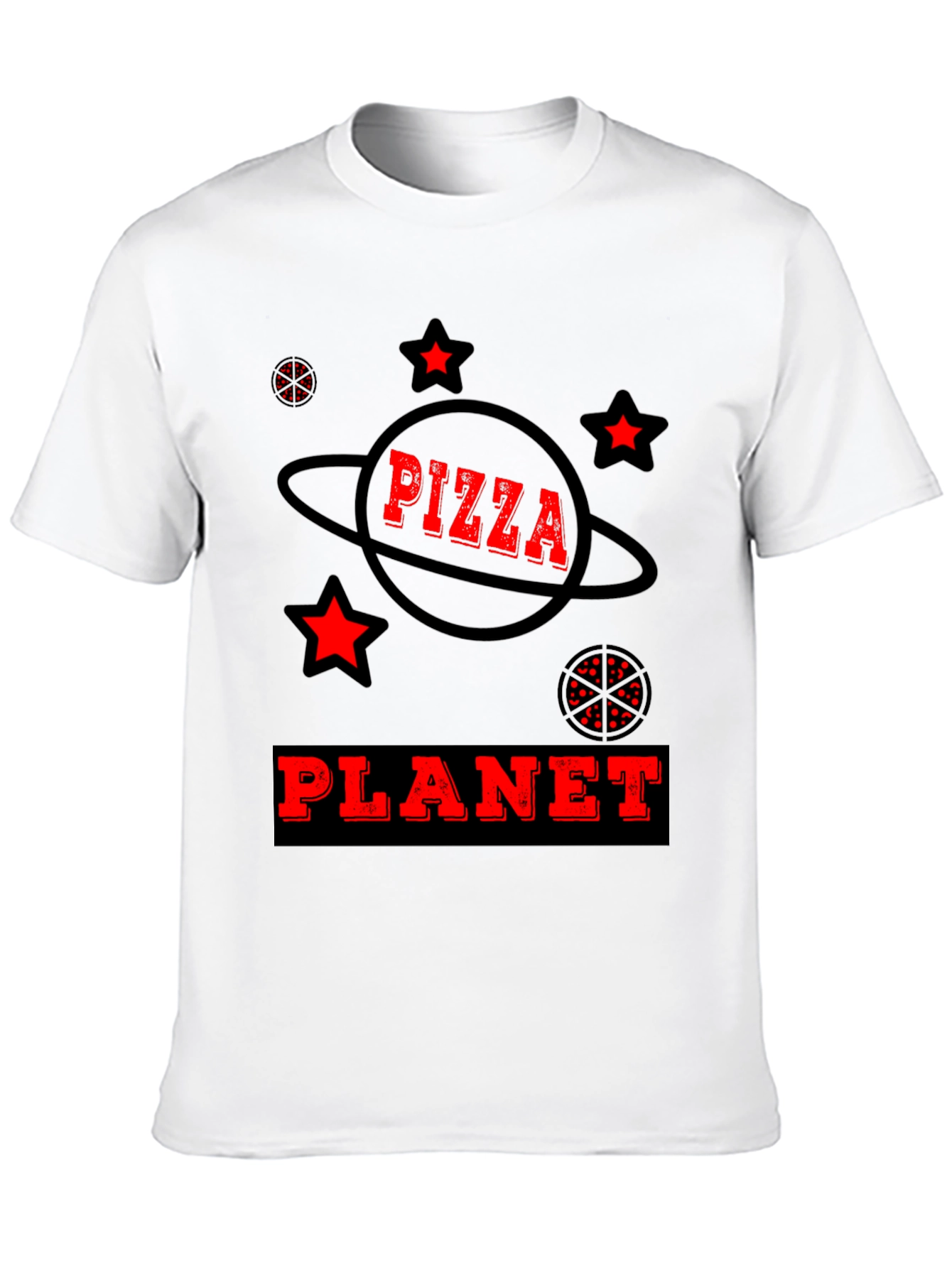 Pizza Planet Graphic Tee - Fun Space Design