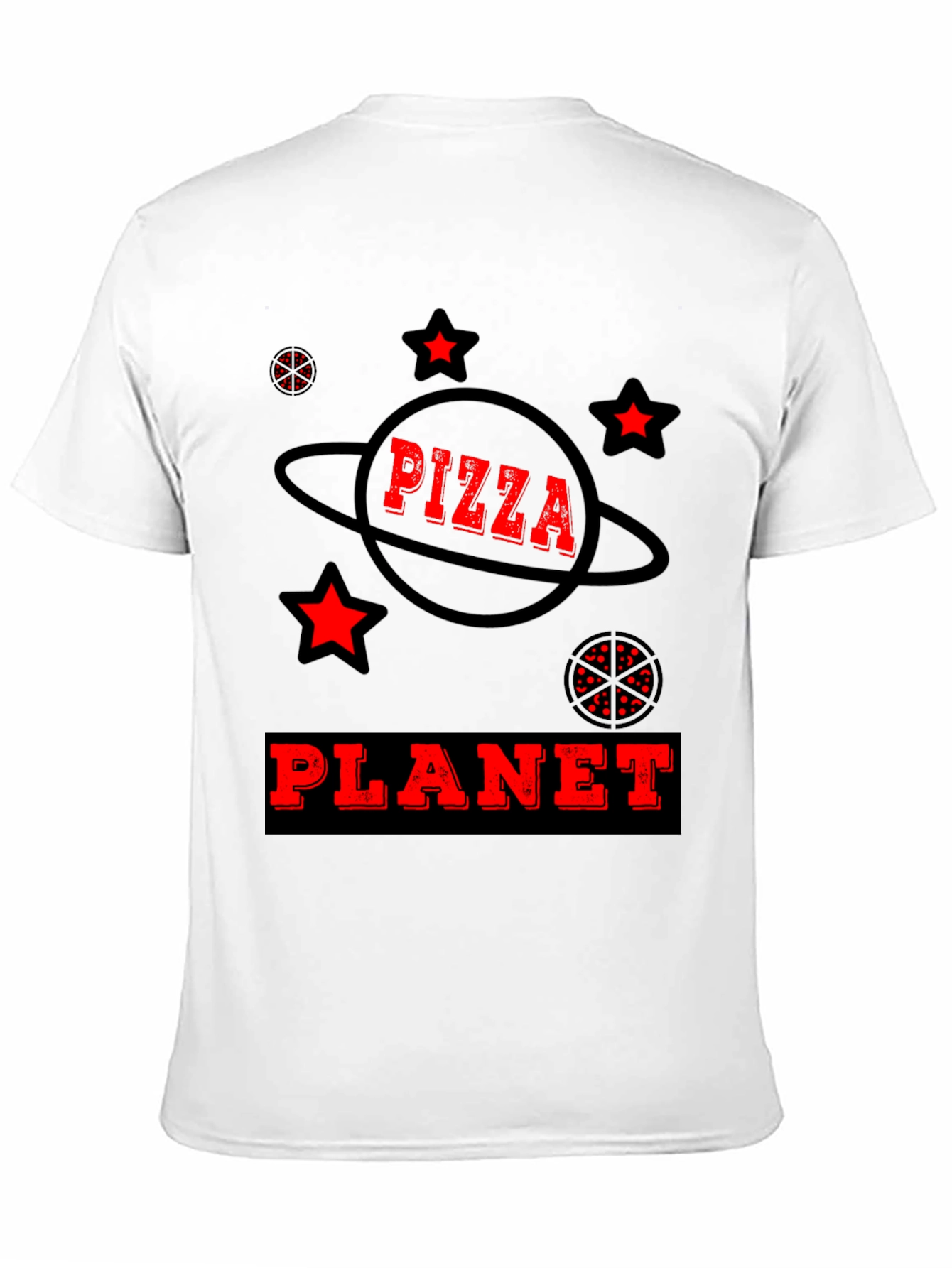 Pizza Planet Graphic Tee - Fun Space Design