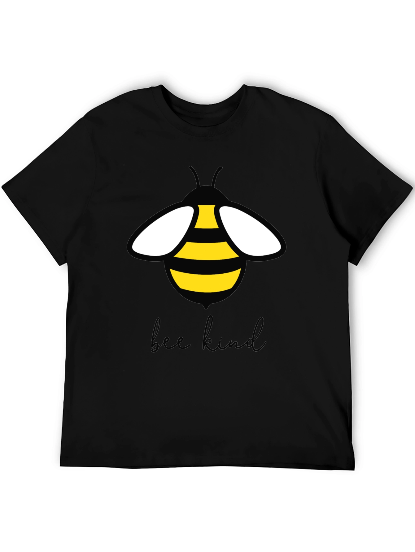 Bee Kind Graphic Tee - Soft Black T-Shirt