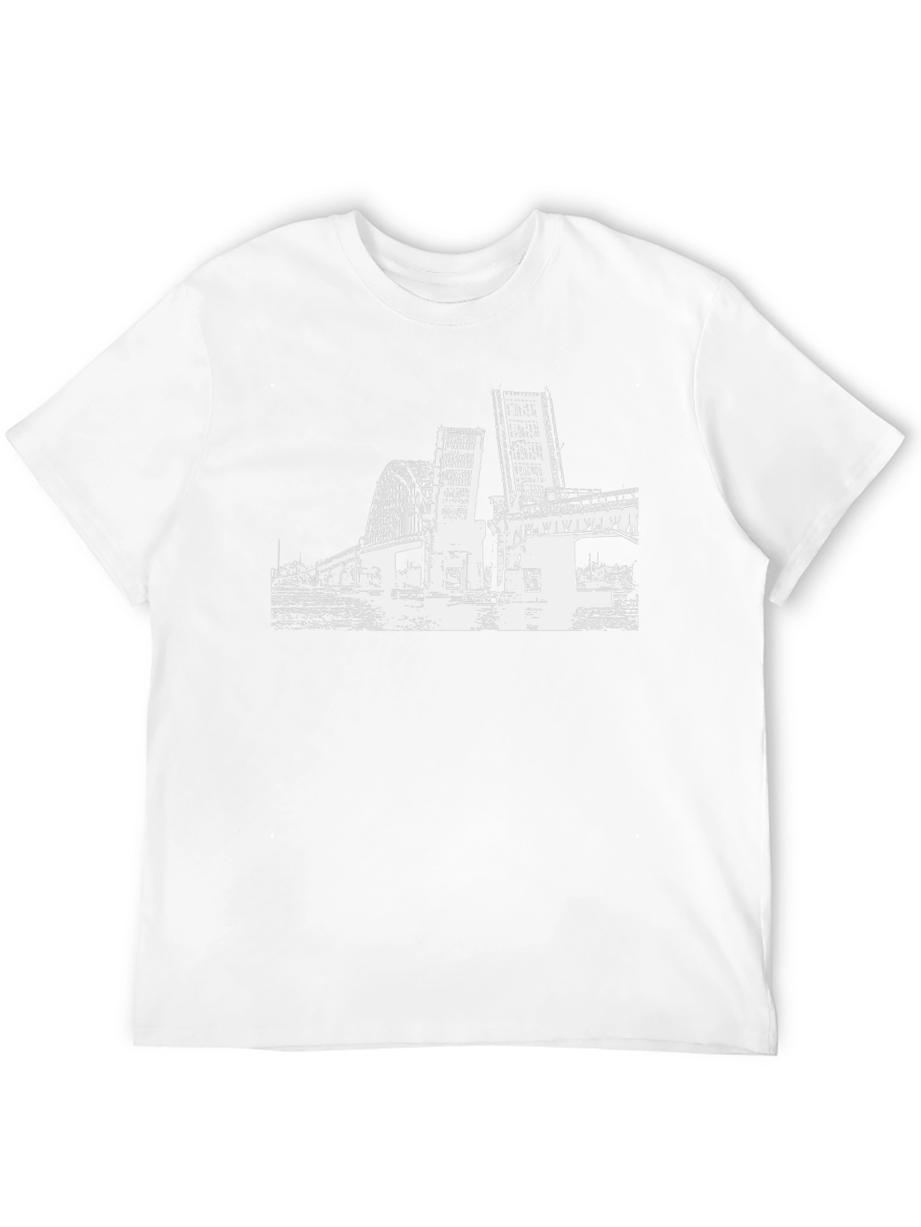 Bridge Graphic Tee - Black Cotton Casual Shirt