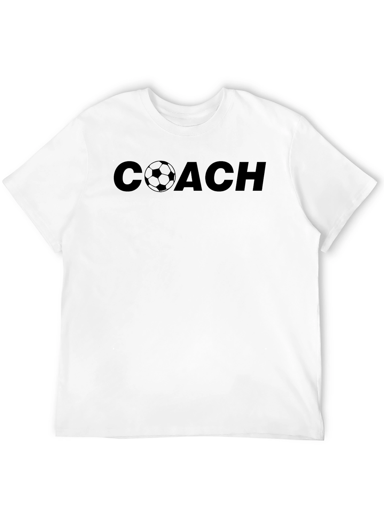 Coach Soccer T-Shirt - Black Graphic Tee