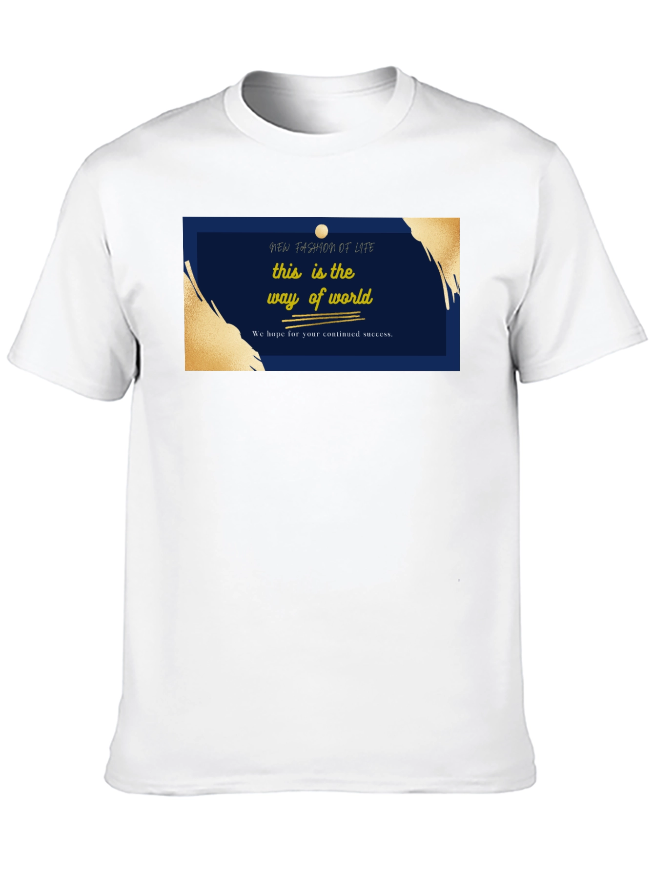 Stylish Black T-Shirt with New Fashion of Life Graphic