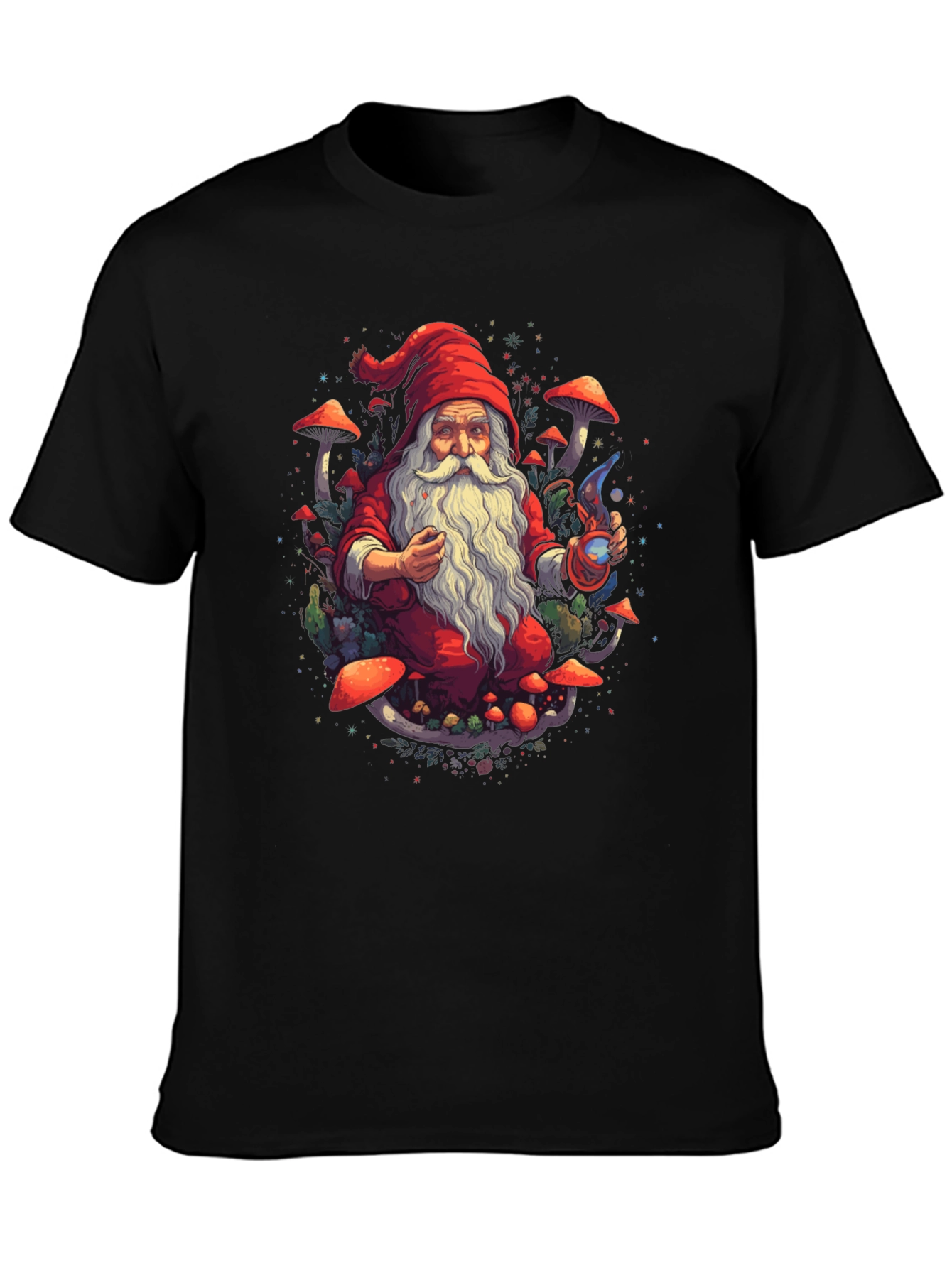 Wizard Gnome T-Shirt - Magical Forest Design