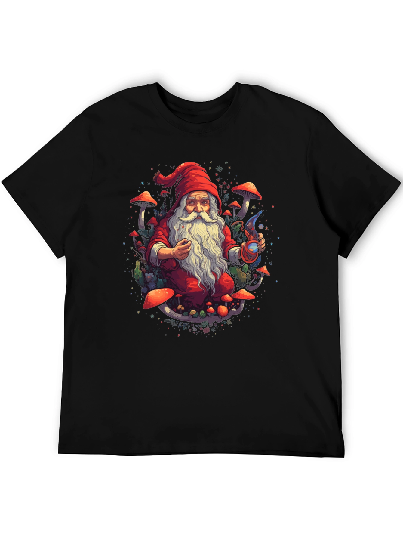 Wizard Gnome T-Shirt - Magical Forest Design