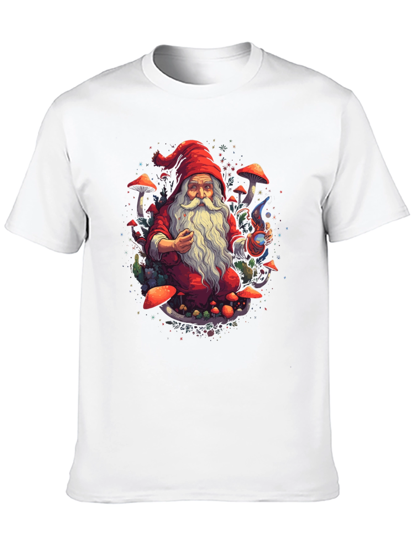 Wizard Gnome T-Shirt - Magical Forest Design