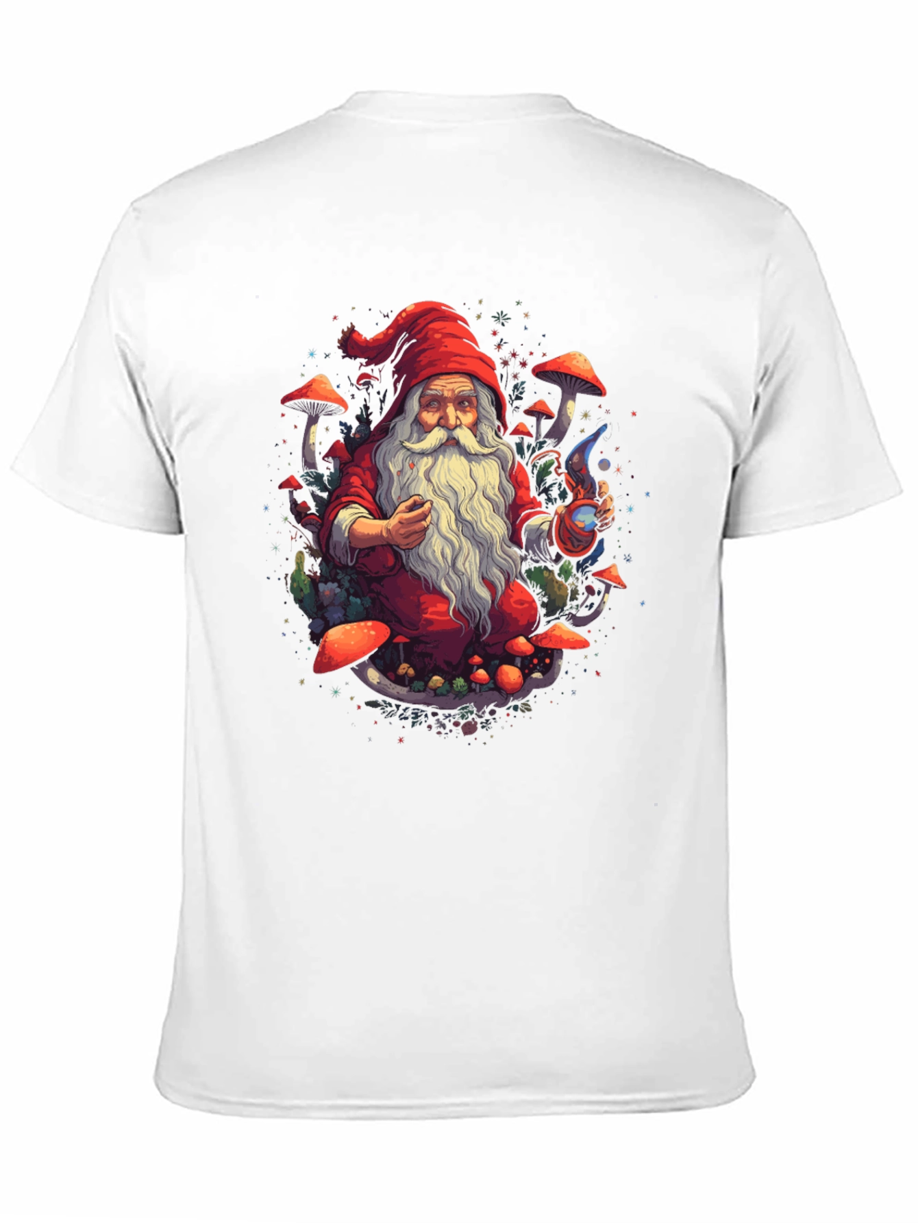 Wizard Gnome T-Shirt - Magical Forest Design