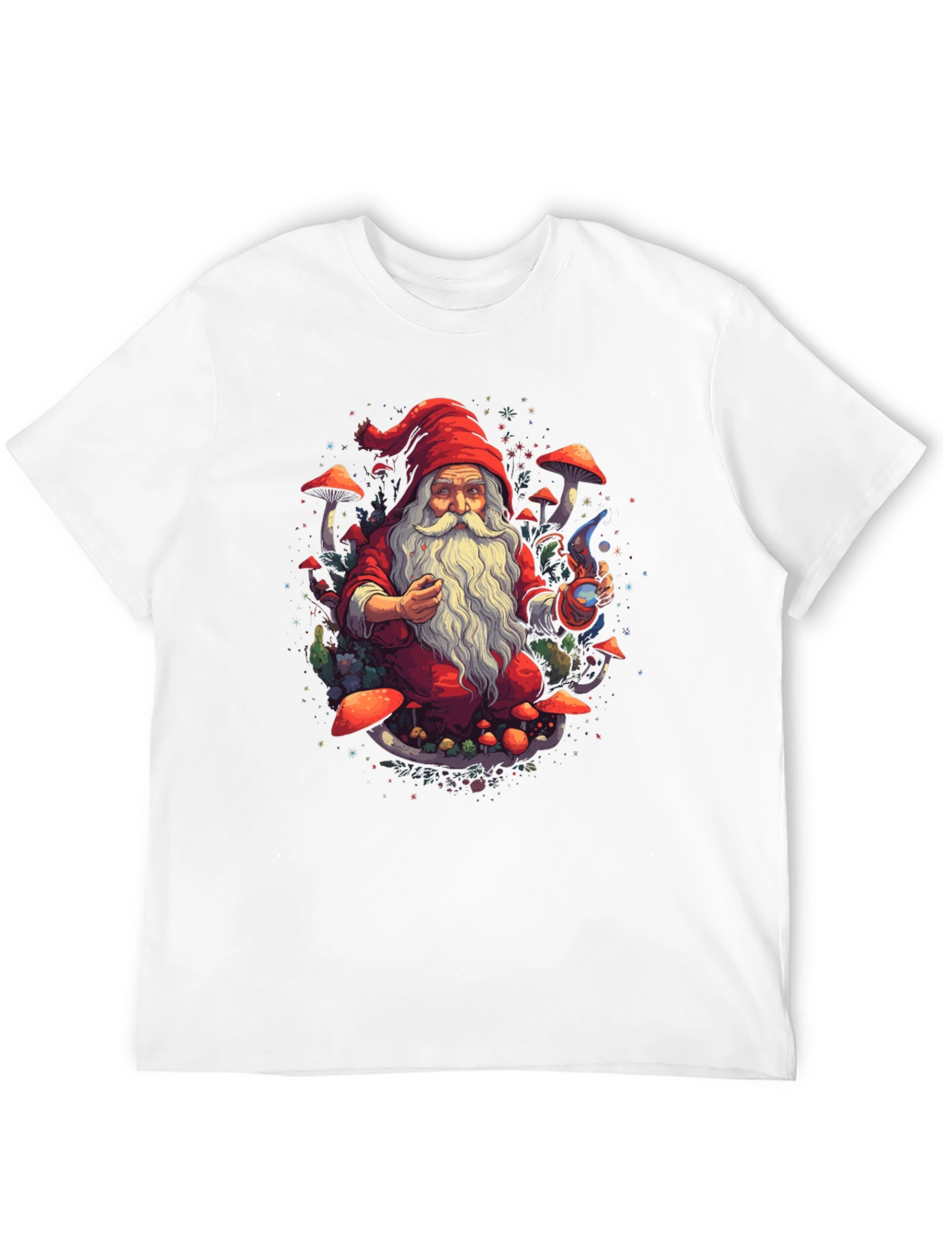 Wizard Gnome T-Shirt - Magical Forest Design