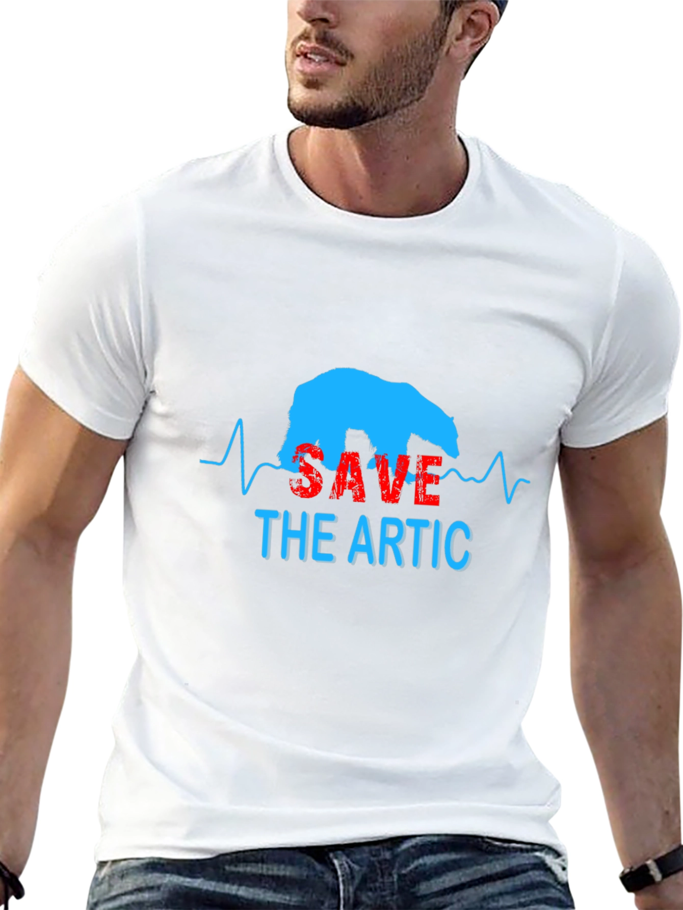 Save the Arctic T-Shirt - Polar Bear Graphic Tee
