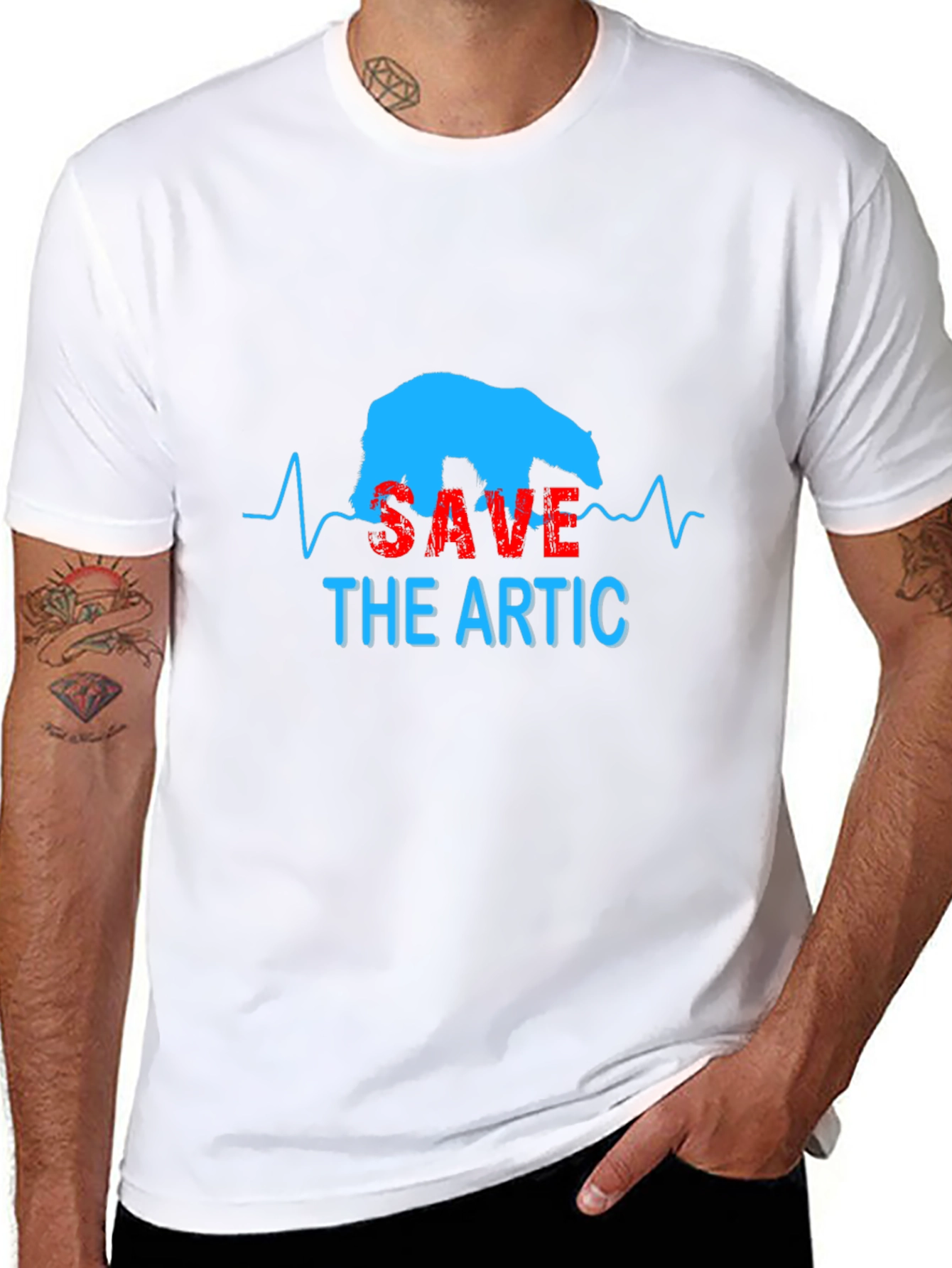 Save the Arctic T-Shirt - Polar Bear Graphic Tee