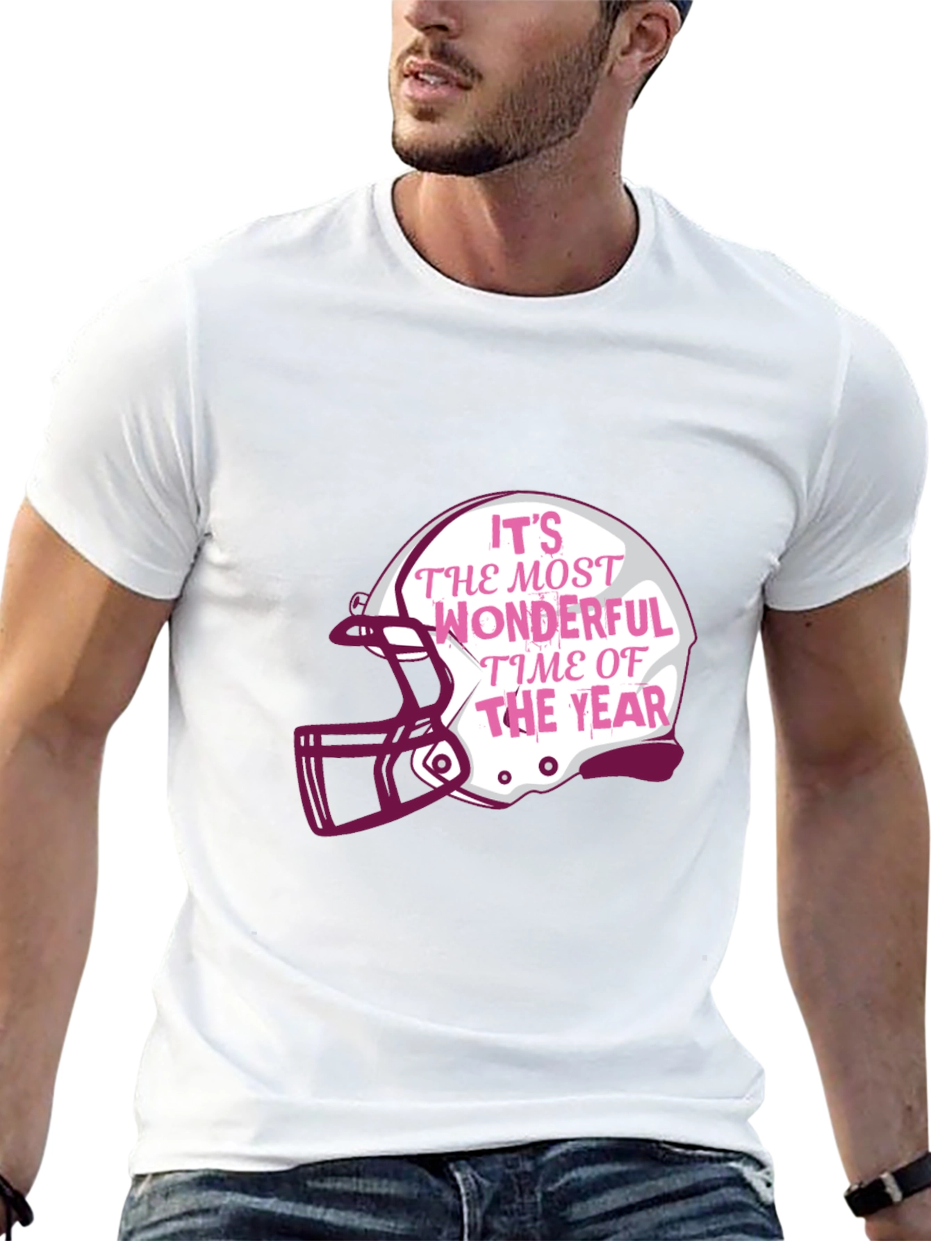 Holiday Football Helmet T-Shirt