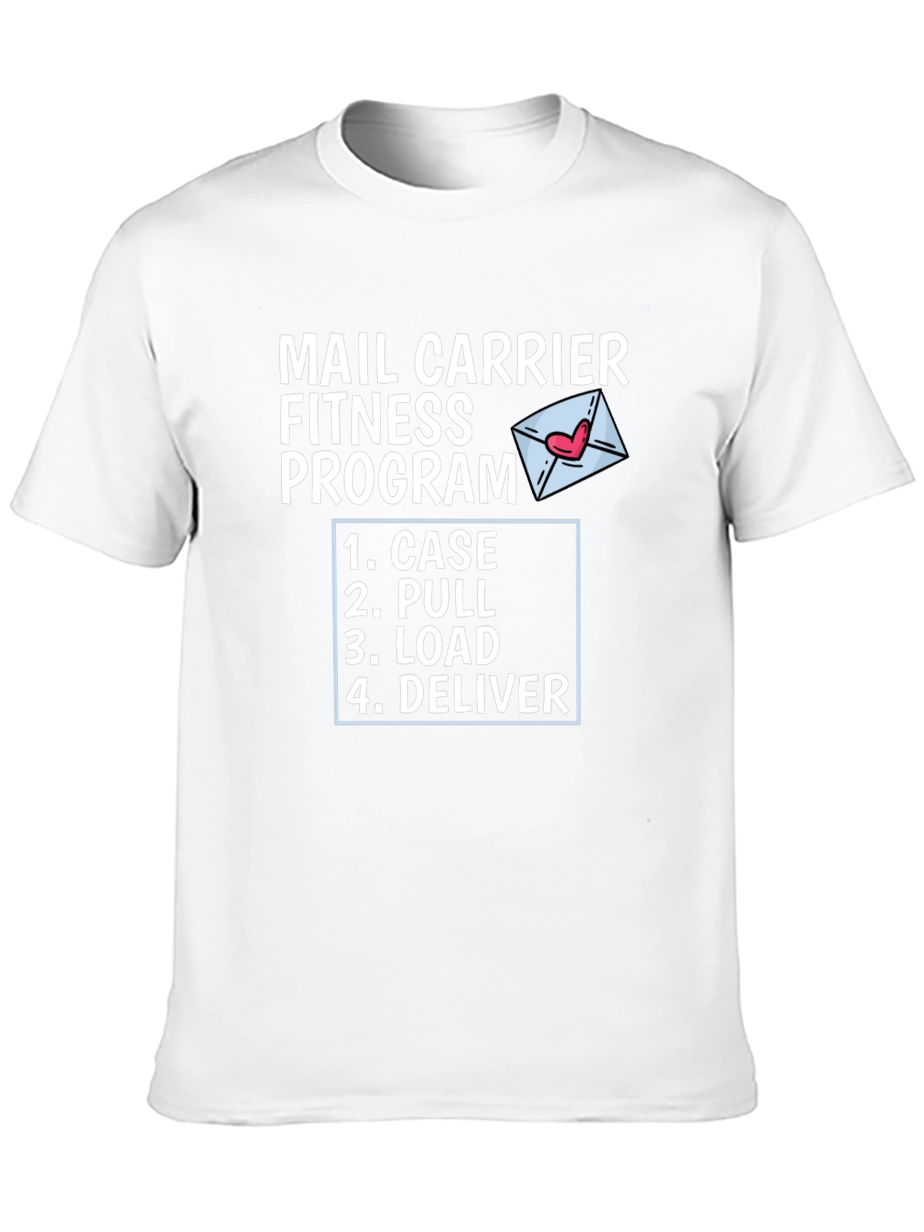 Mail Carrier Fitness Program Black T-Shirt