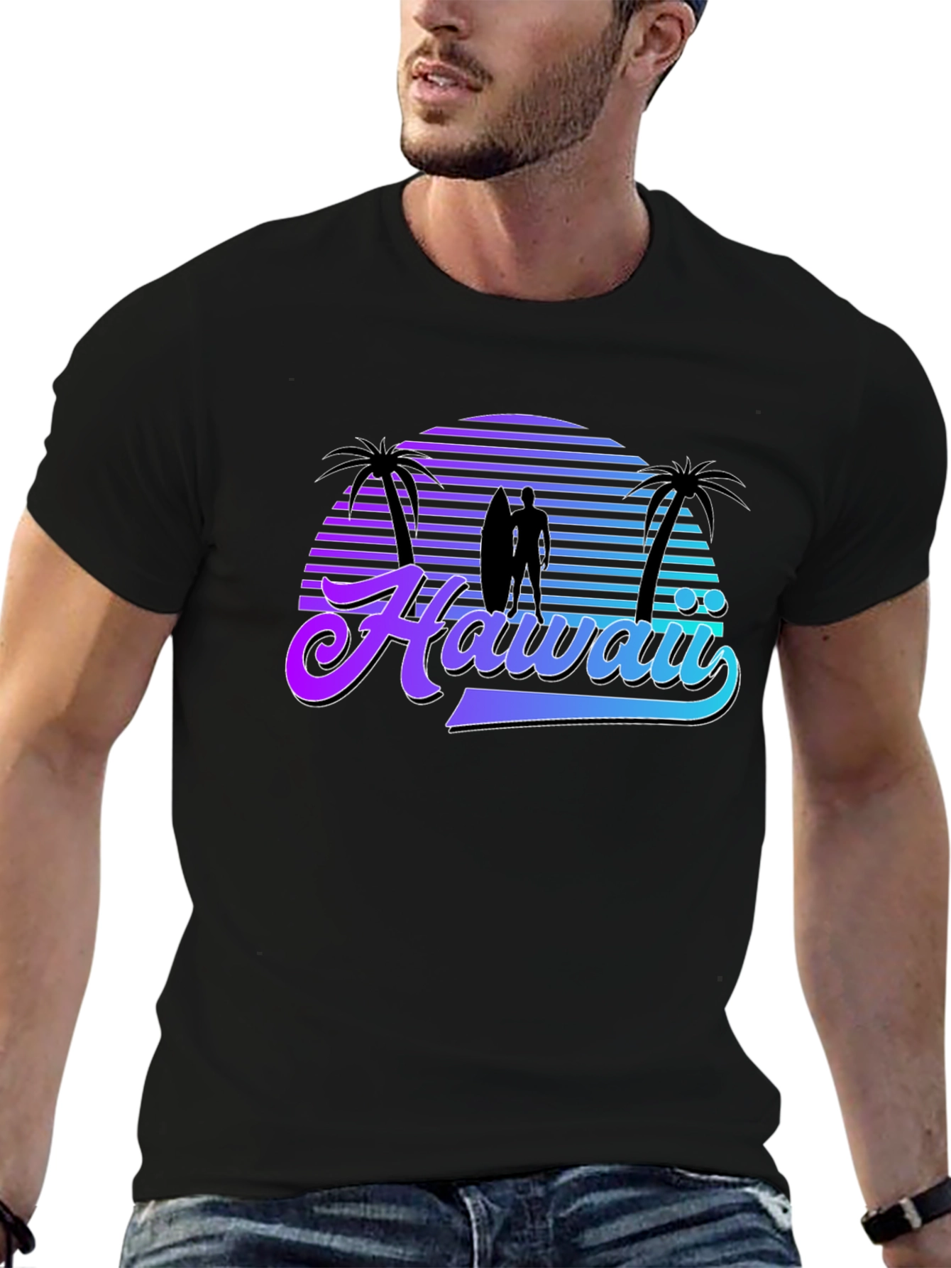 Hawaii Sunset Graphic T-Shirt