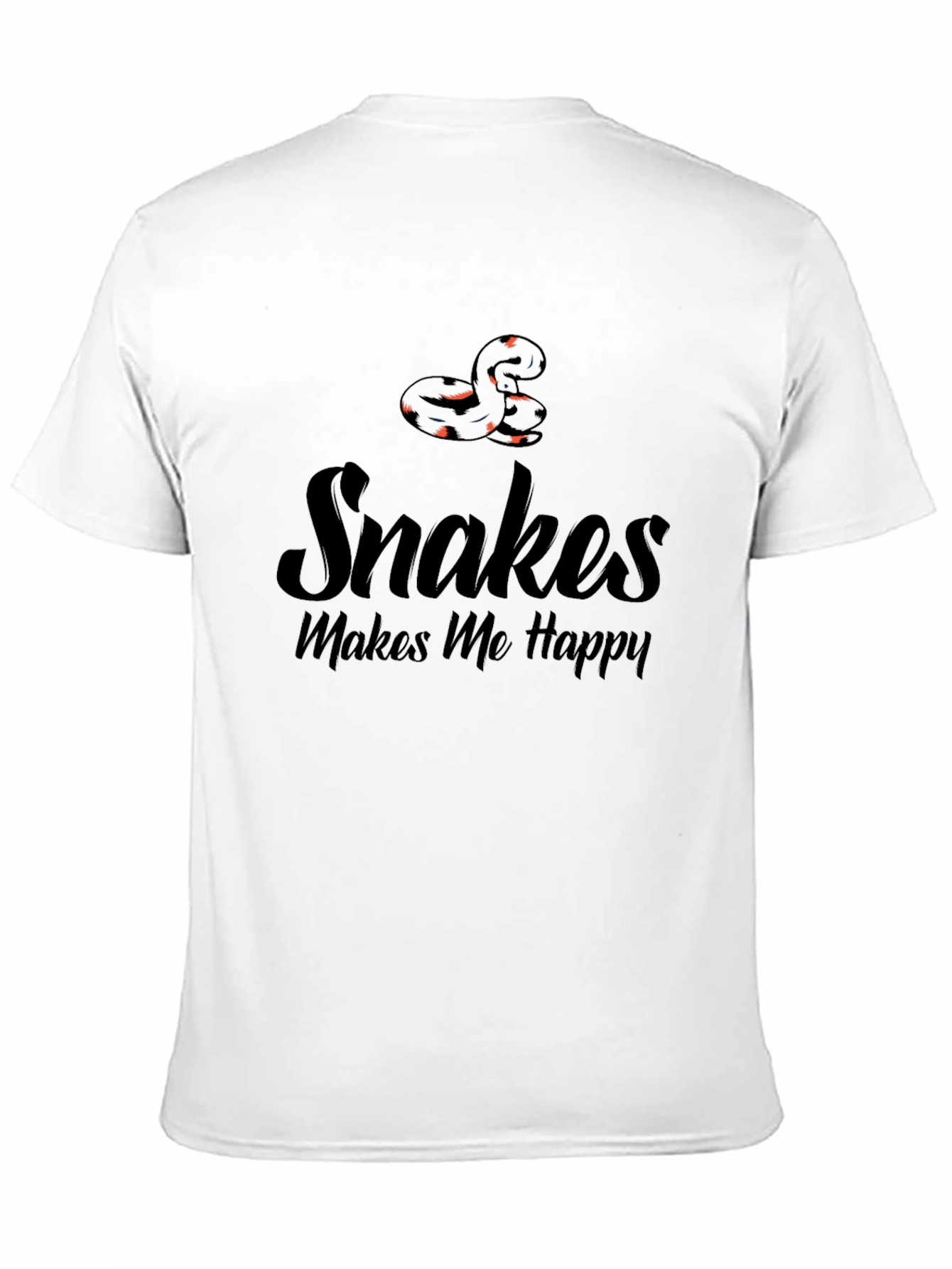 Snakes Make Me Happy T-Shirt - Reptile Lover Tee