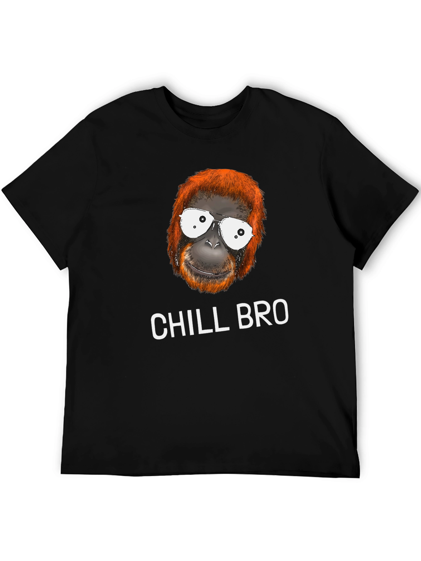 Chill Bro Orangutan T-Shirt - Relaxed Style
