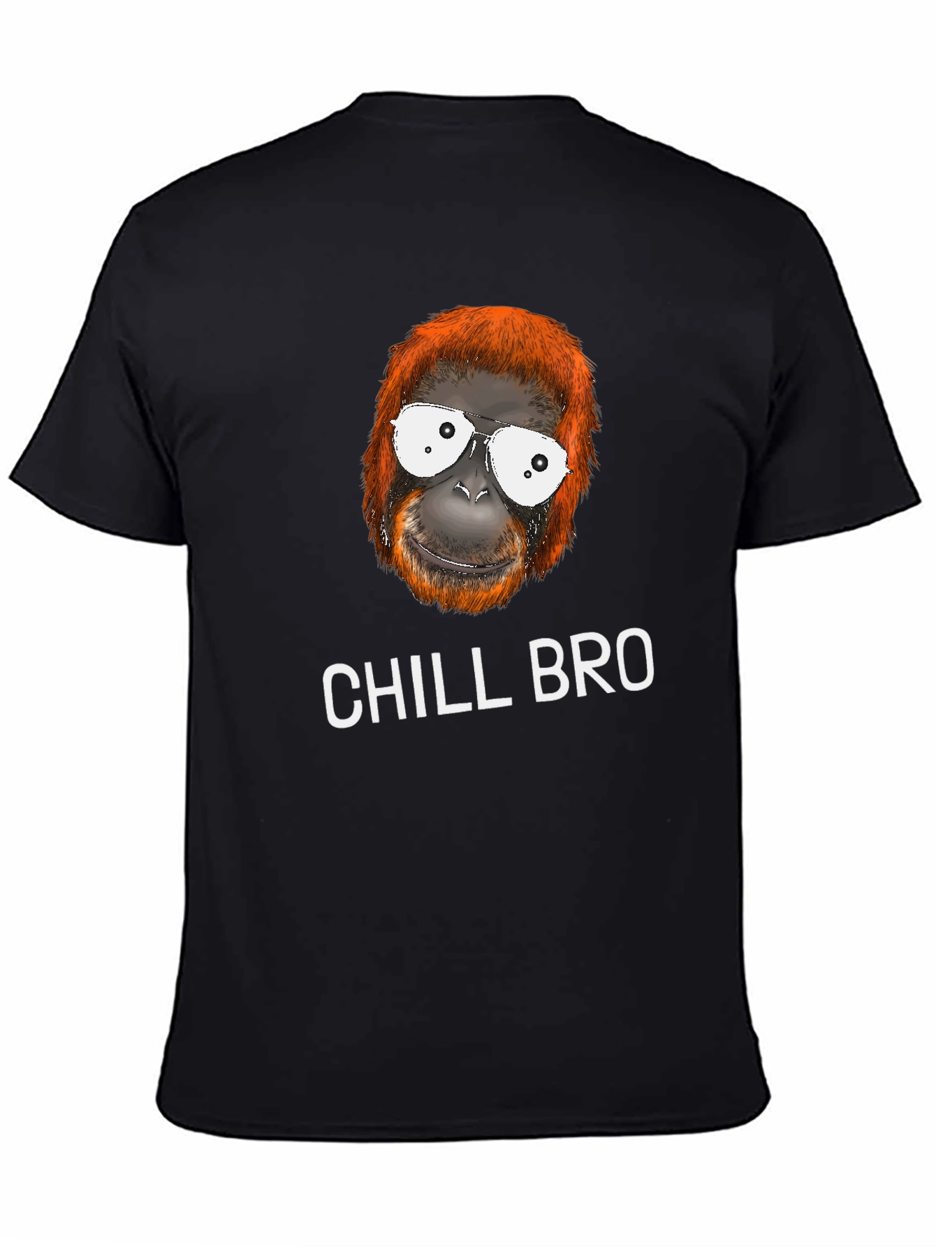 Chill Bro Orangutan T-Shirt - Relaxed Style