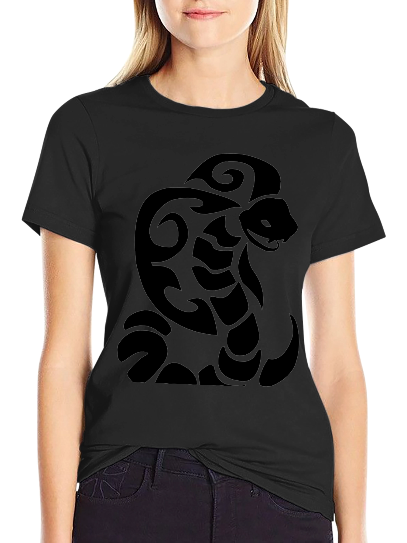 Black Cobra Snake Tribal T-Shirt