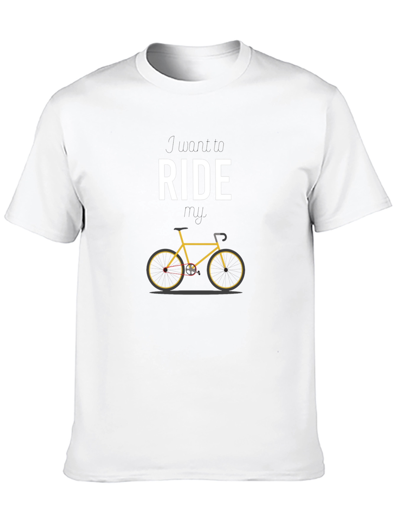 Ride Bicycle Graphic Tee - Stylish Black T-Shirt