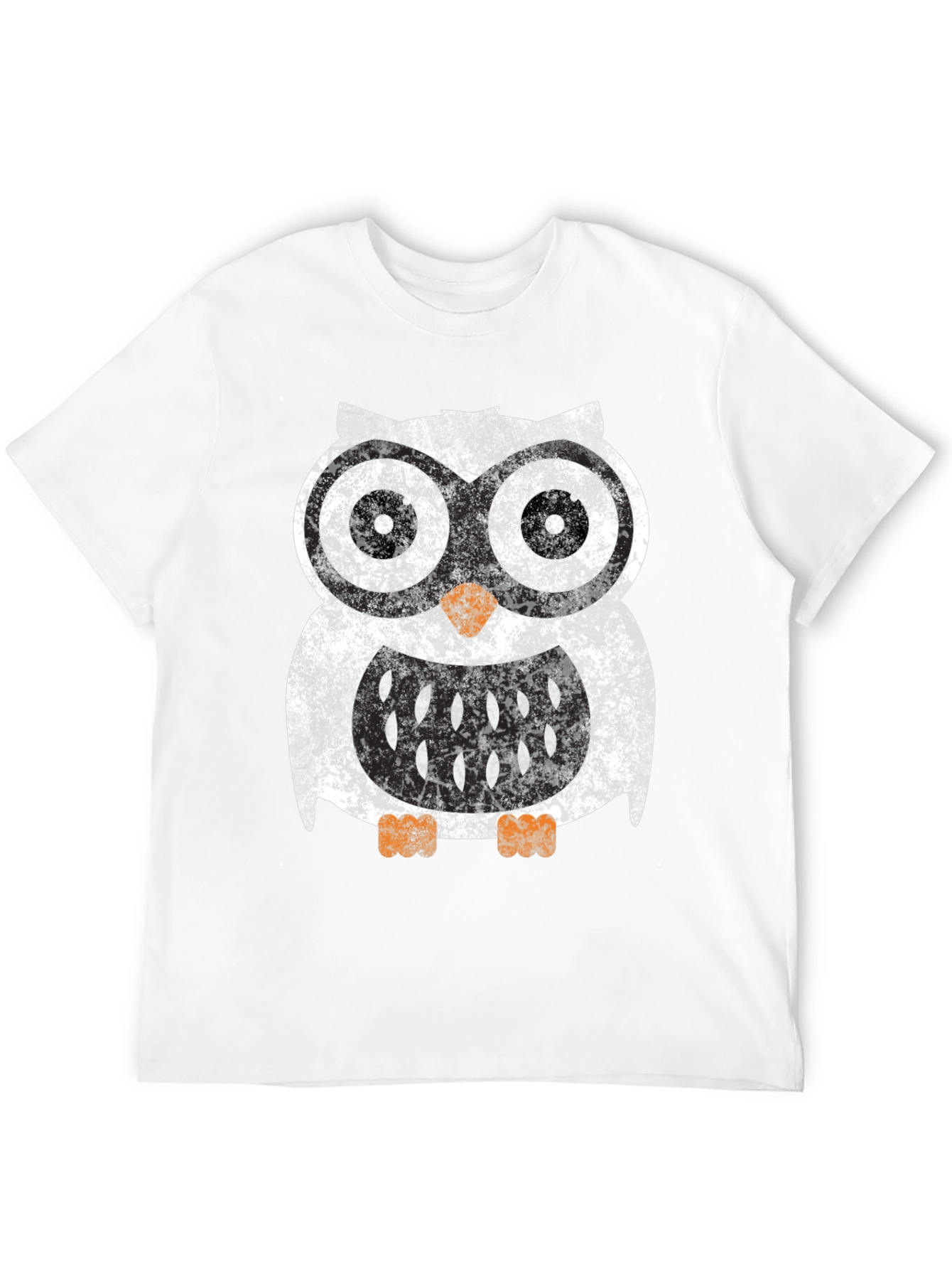 Cool Owl Graphic Tee - Black Cotton Blend Shirt