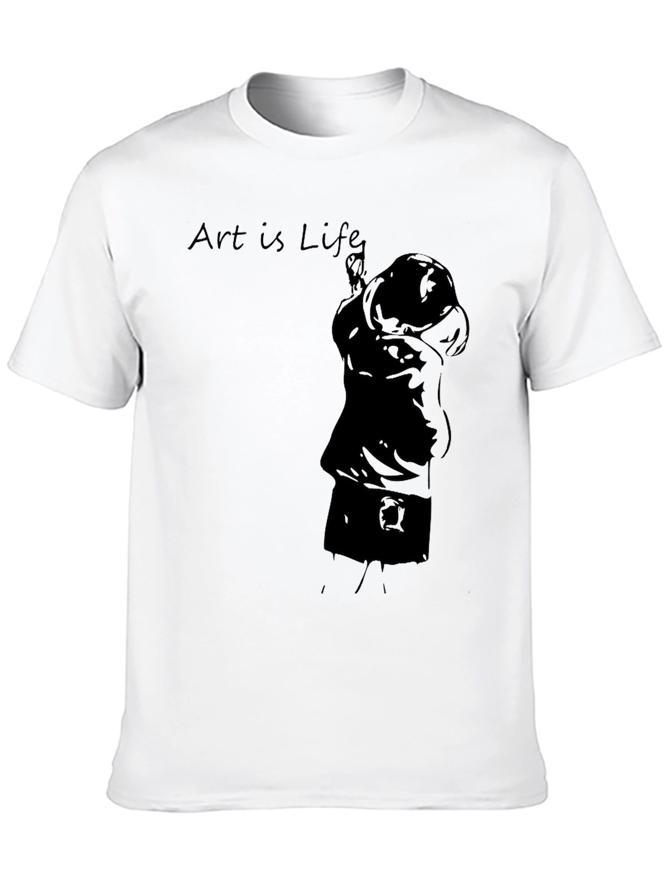 Art Is Life Black Graphic Tee