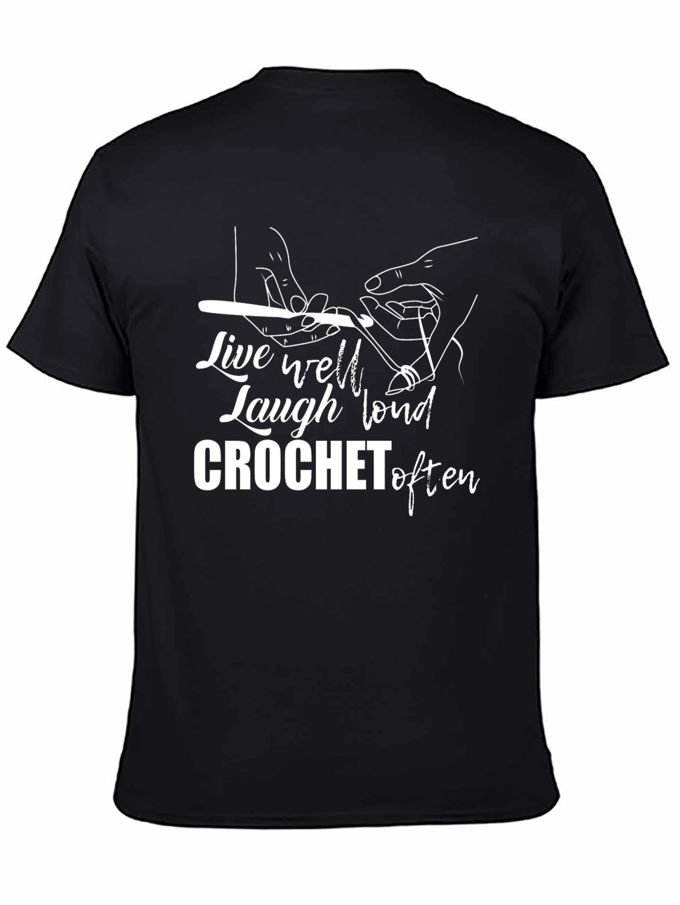 Crochet Lover Graphic Tee - Live Well Laugh Loud
