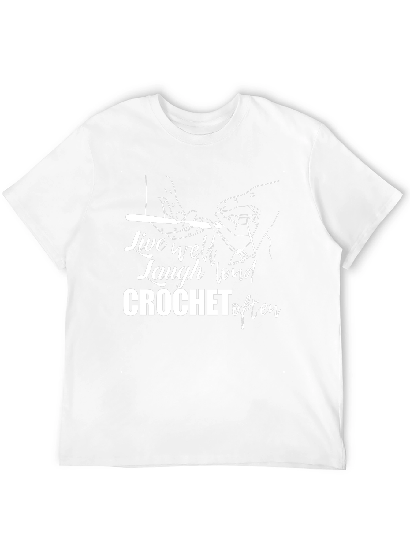 Crochet Lover Graphic Tee - Live Well Laugh Loud