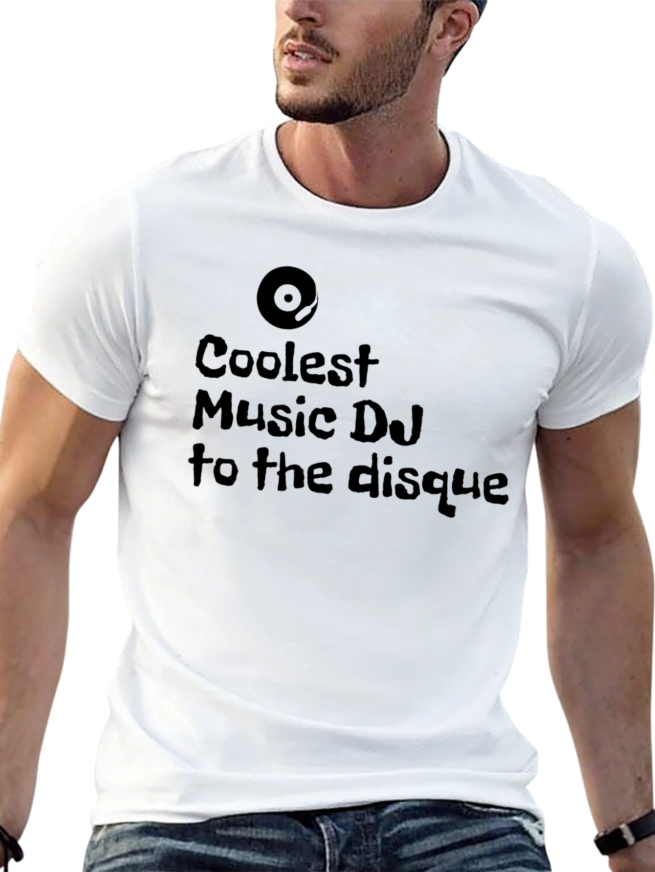 Coolest Music DJ T-Shirt - Black Graphic Tee