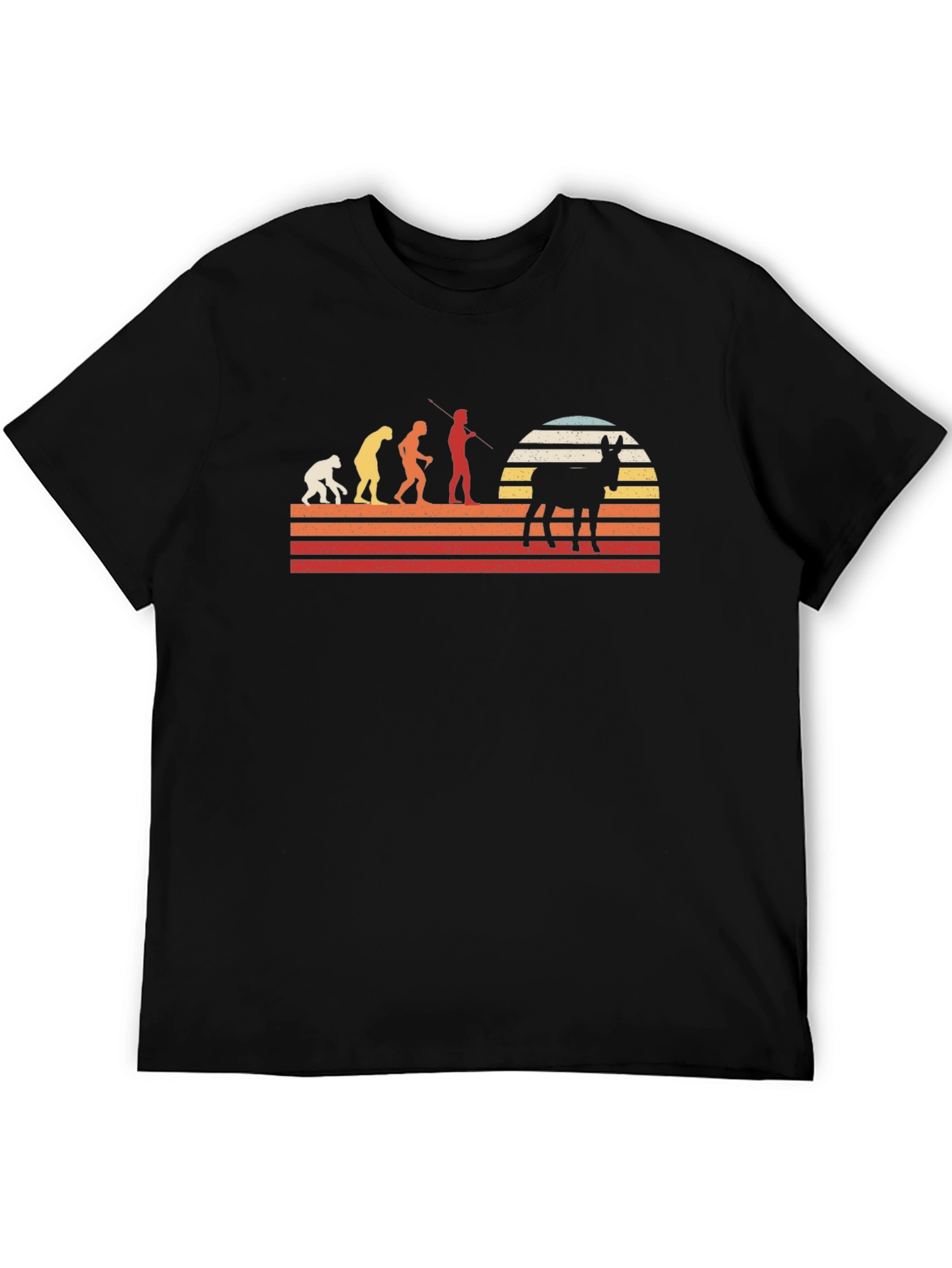 Donkey Evolution Graphic Tee - Retro Style