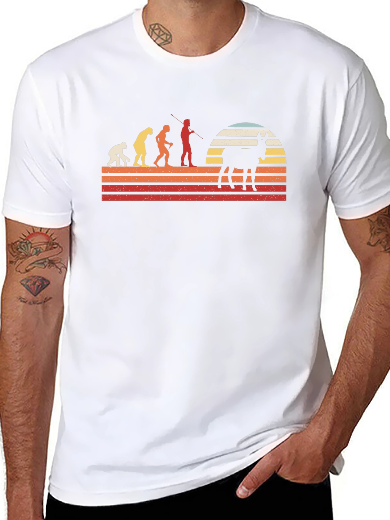 Donkey Evolution Graphic Tee - Retro Style