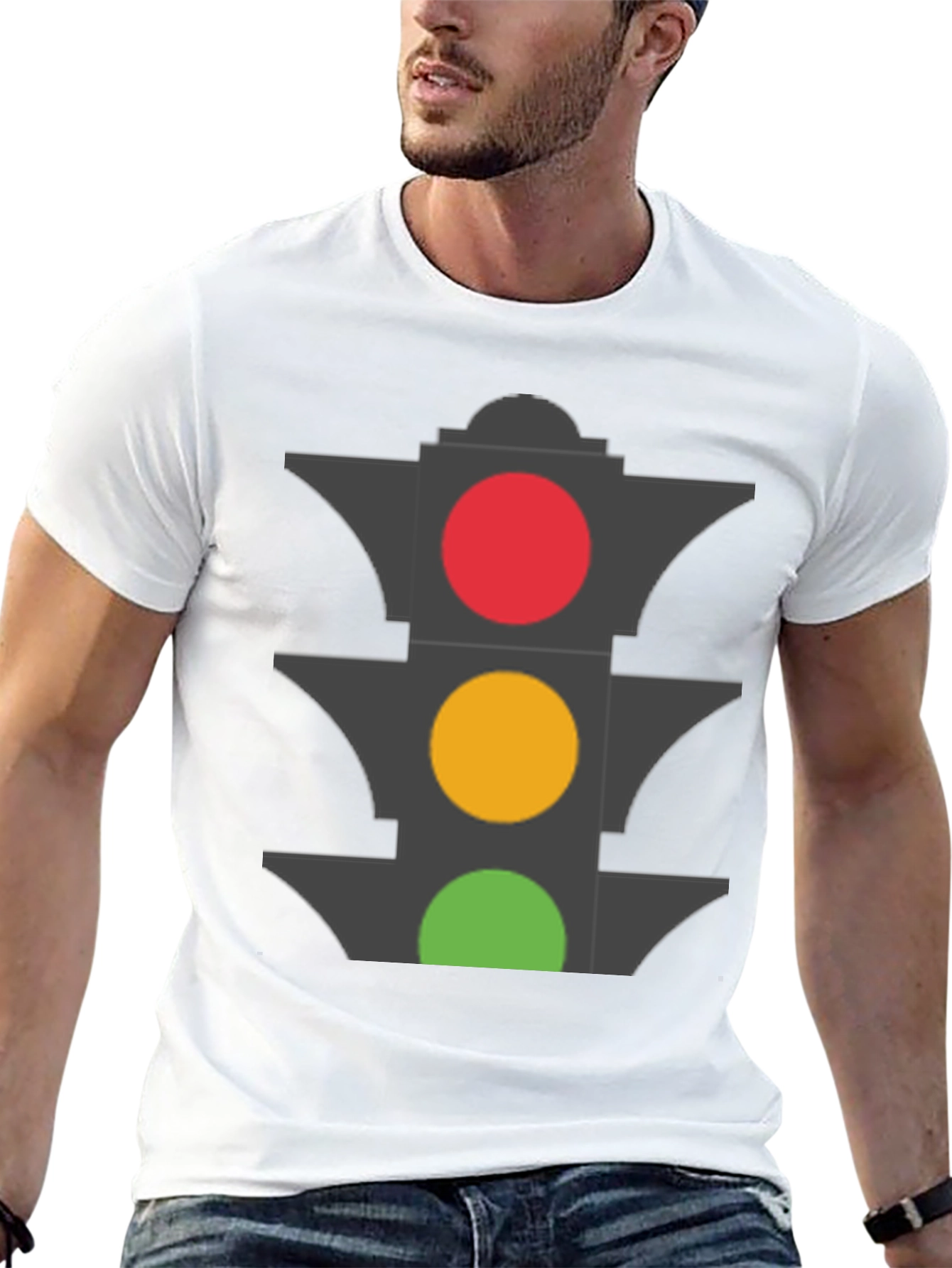 Traffic Light Graphic T-Shirt - Stoplight Tee